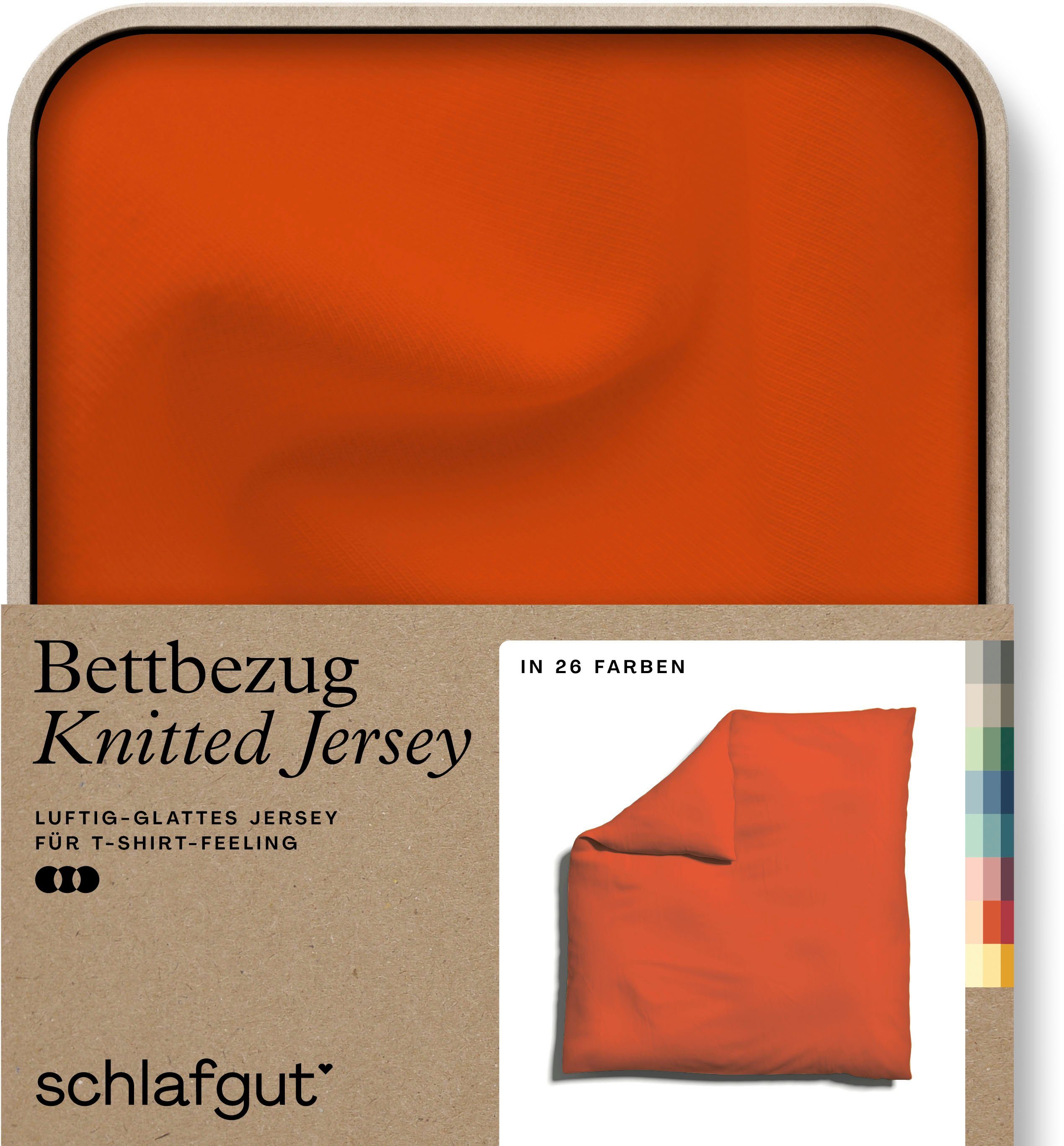 Schlafgut Bettbezug Knitted Jersey uni, aus günstig online kaufen