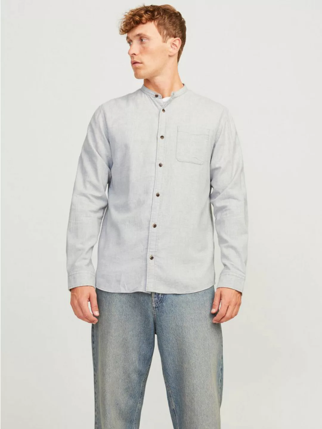 Jack & Jones Langarmhemd JJEBAND MELANGE SHIRT LS SN günstig online kaufen