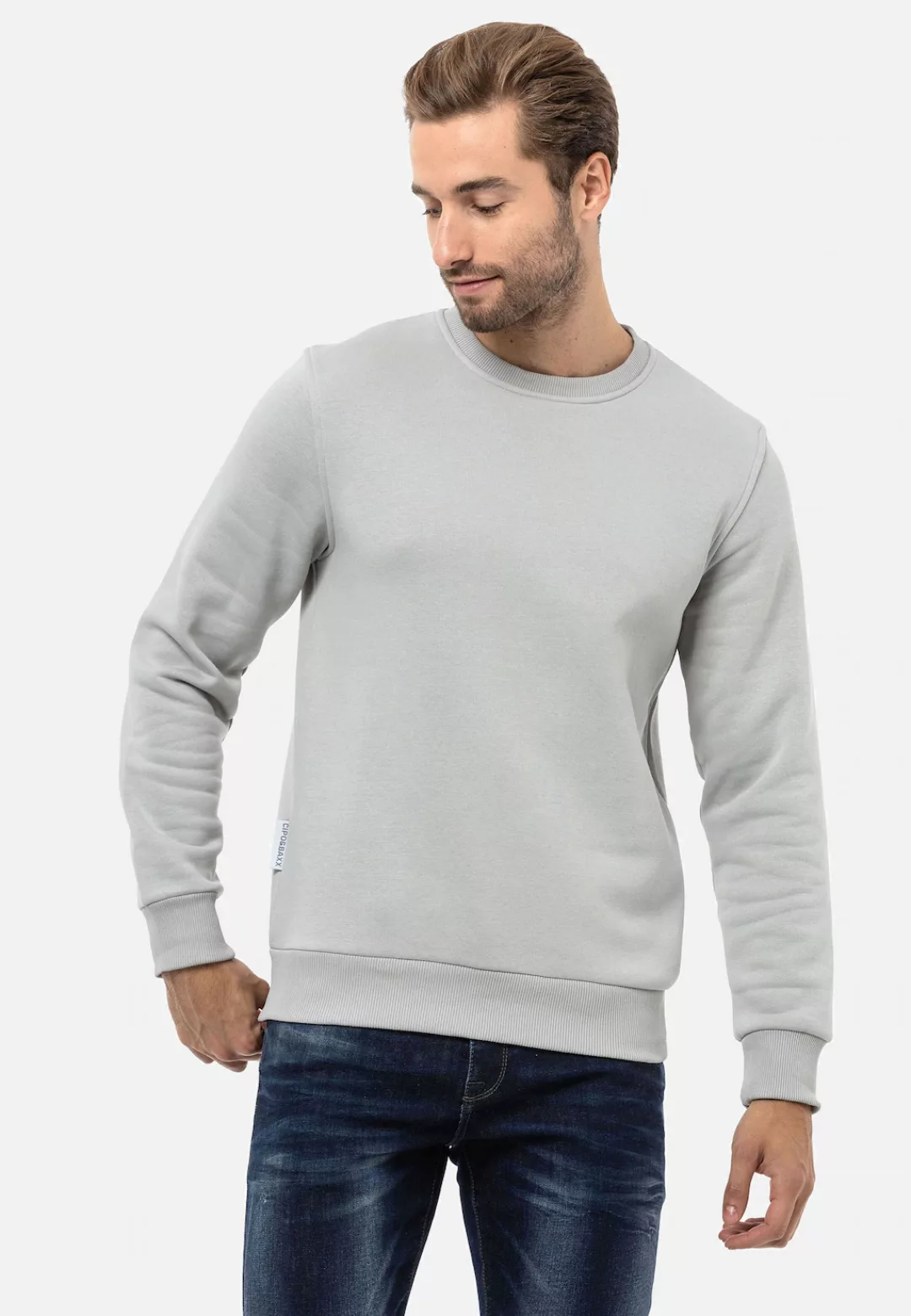 Cipo & Baxx Sweatshirt, im stylischen Uni-Look günstig online kaufen