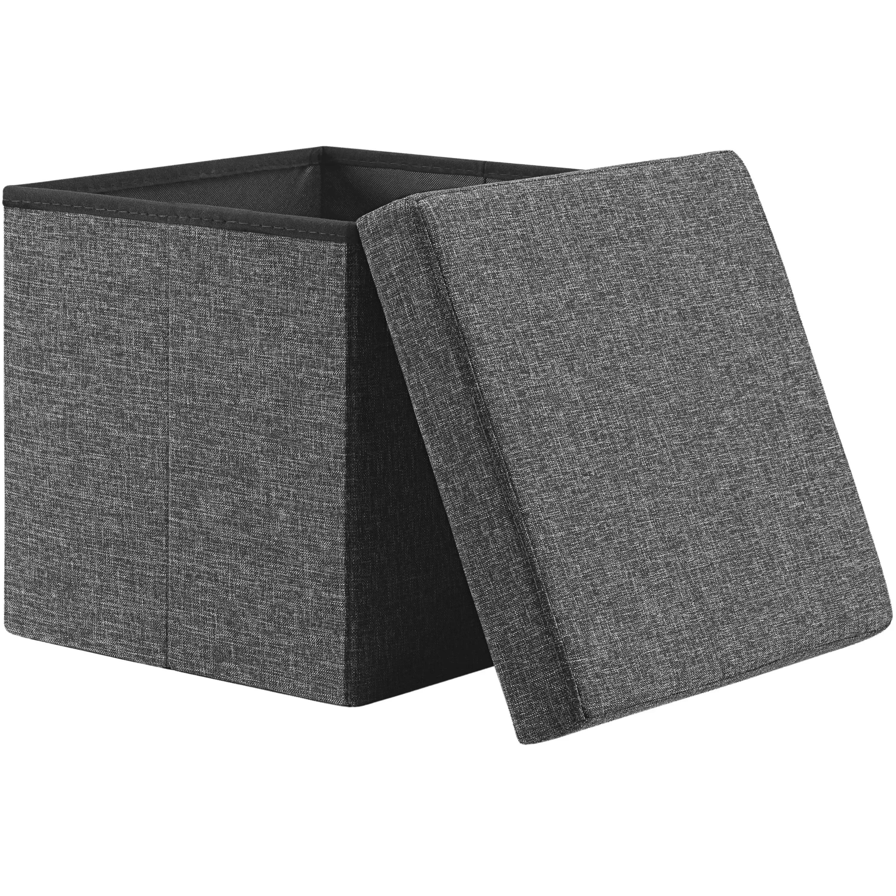 Casaria Sitzhocker, mit Stauraum Dunkelgrau Faltbar günstig online kaufen