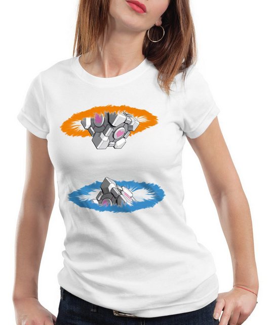 style3 T-Shirt Companion Cube Gamer Portal Portale Chell Begleiter Würfel g günstig online kaufen