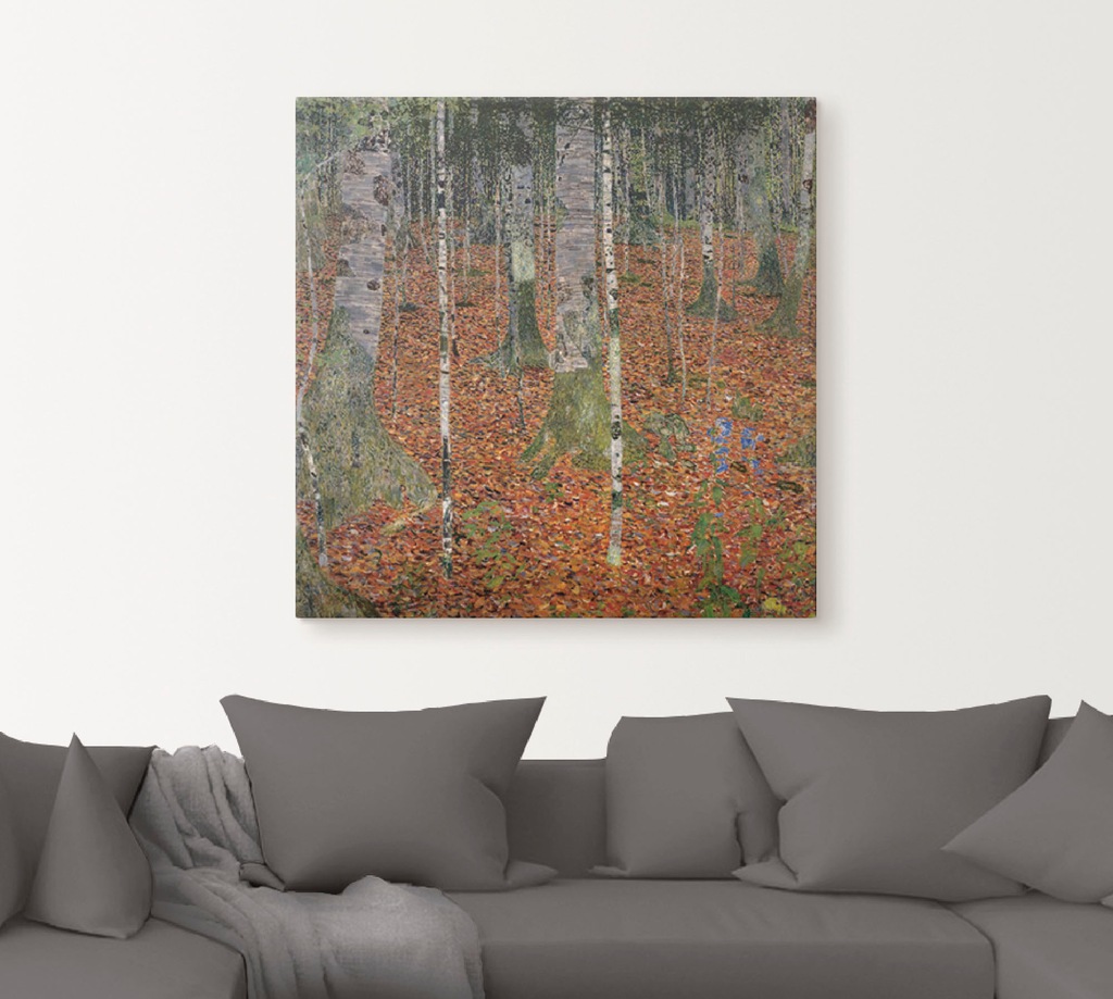 Artland Leinwandbild "Birkenwald. 1903", Wald, (1 St.), auf Keilrahmen gesp günstig online kaufen