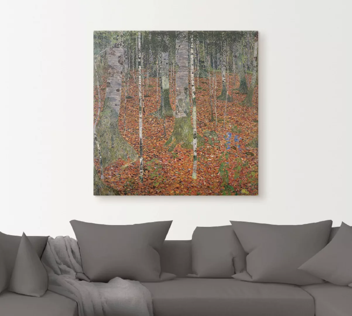 Artland Leinwandbild "Birkenwald. 1903", Wald, (1 St.), auf Keilrahmen gesp günstig online kaufen