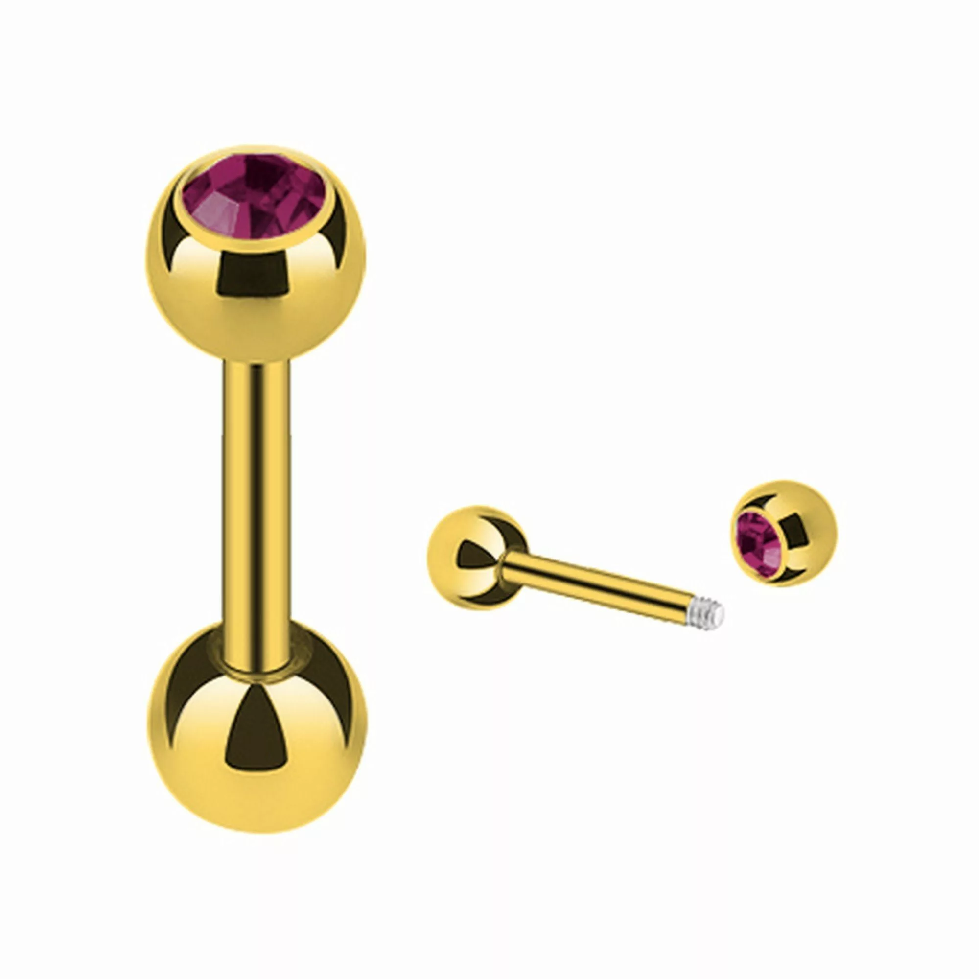 Taffstyle Piercing-Set Piercing Ohr Cartilage vergoldet günstig online kaufen