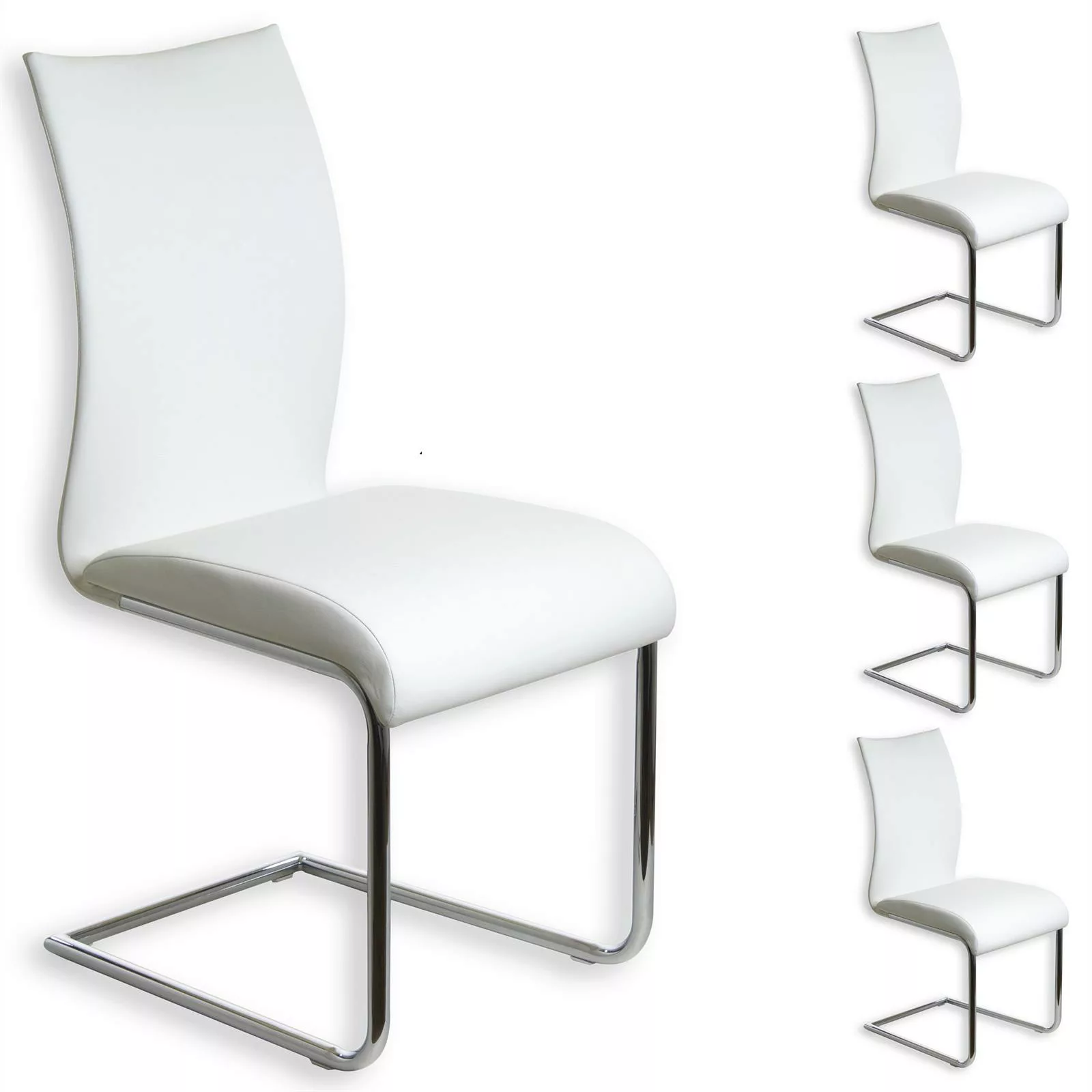 Schwingstuhl ALADINO im 4er Set in weiß günstig online kaufen