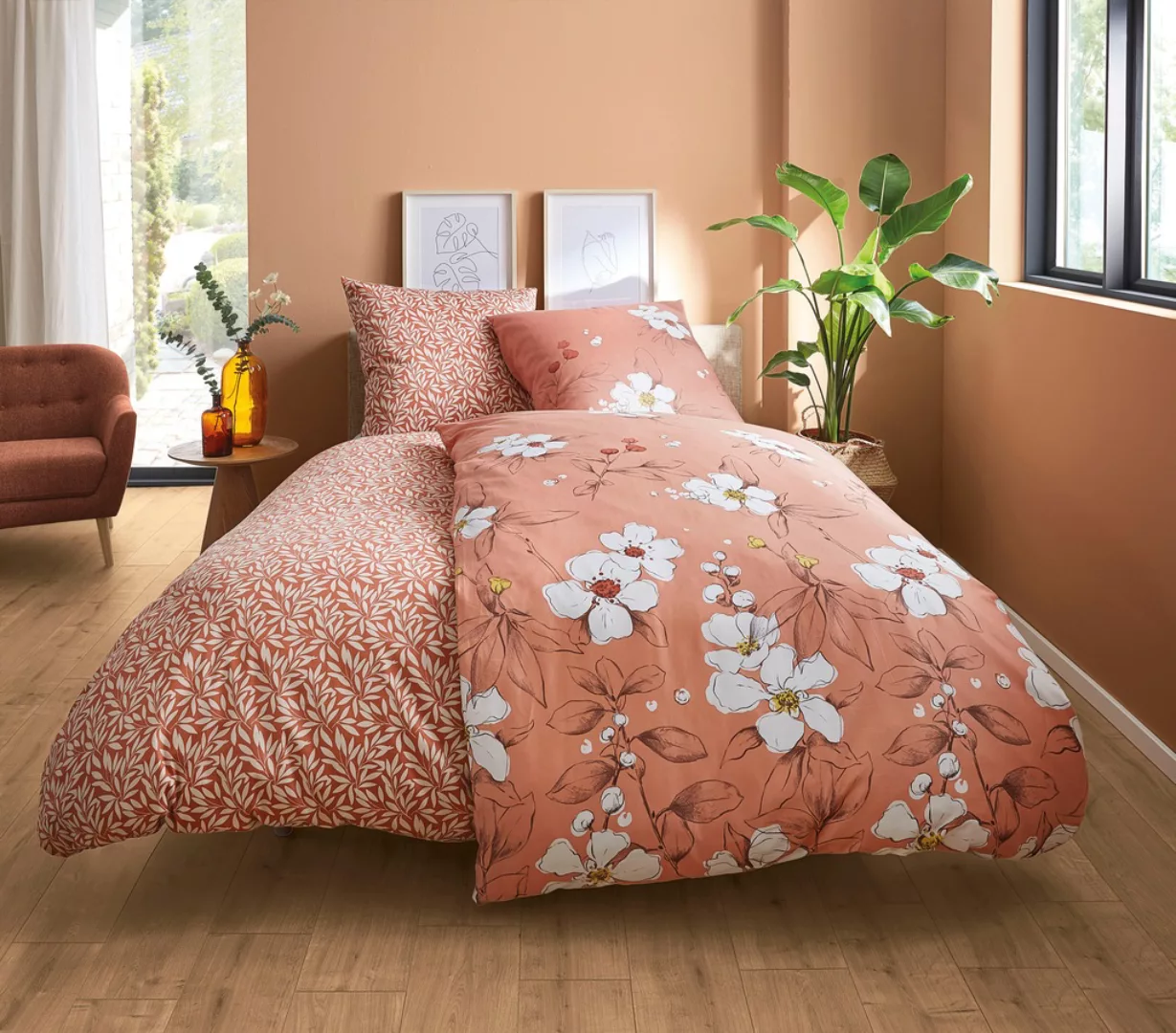 Kleine Wolke Bettwäsche »Sienna«, (2 tlg.), mit frischem, floralem Design günstig online kaufen