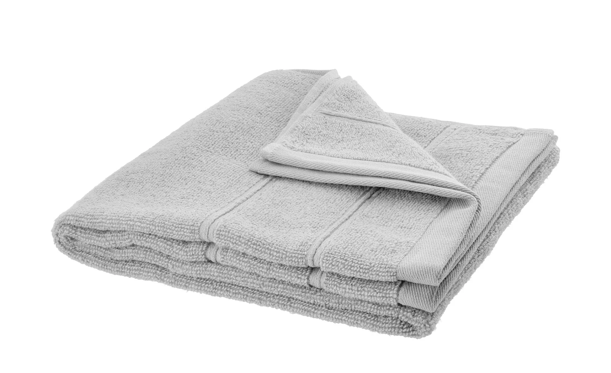 HOME STORY Handtuch  Lifestyle - silber - reine Baumwolle, Baumwolle - 50 c günstig online kaufen