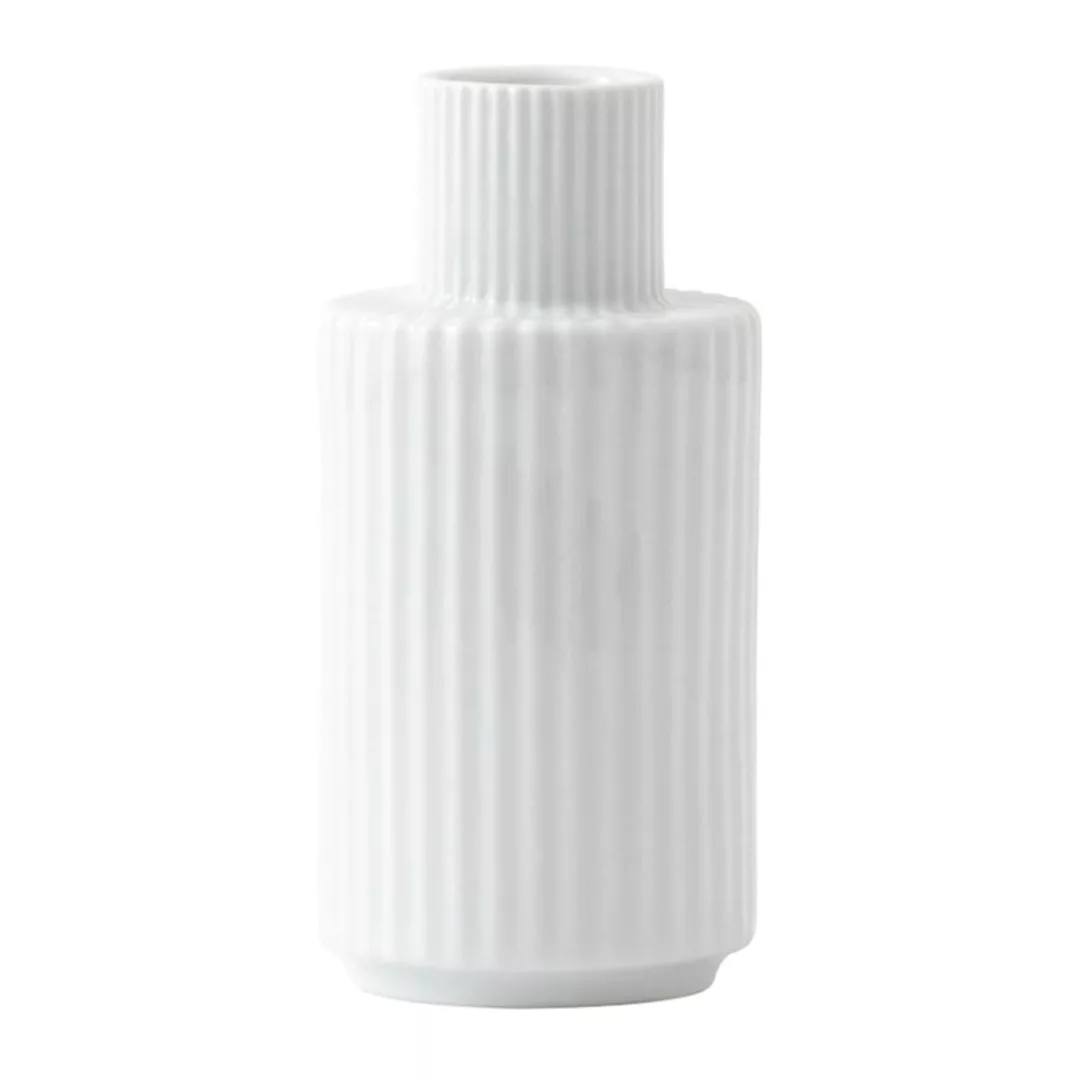 Lyngby Porcelæn - Kerzenhalter Porzellan H 11cm - weiß/Ø 5,5cm günstig online kaufen