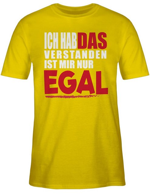 Shirtracer T-Shirt Ich hab das verstanden ist mir nur egal Sprüche Statemen günstig online kaufen