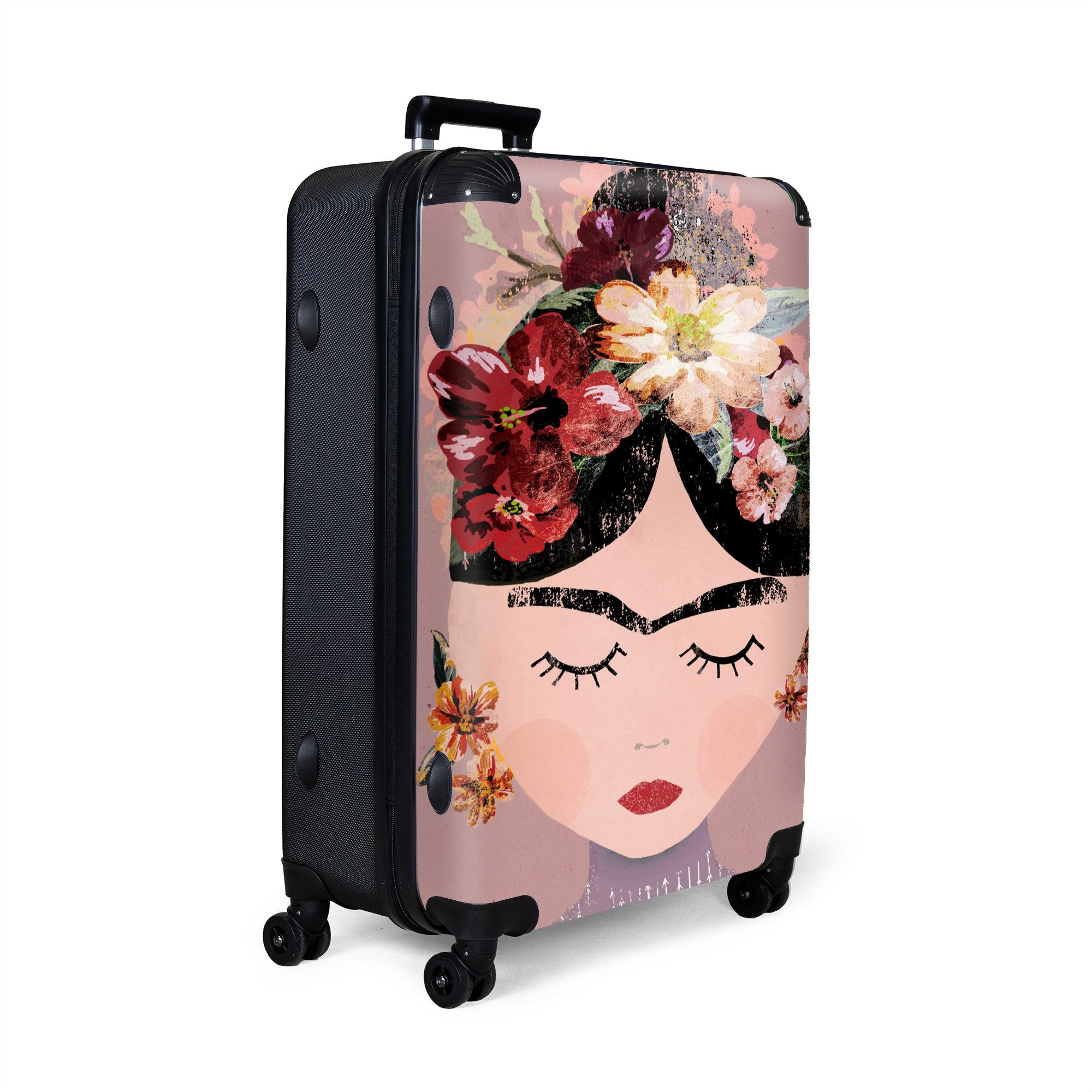 NoBoringSuitcases.com© Hartschalen-Trolley Pastell - Frau - günstig online kaufen