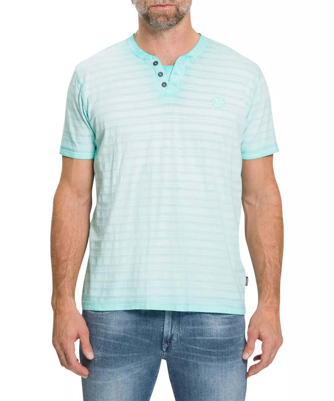 Pioneer T-Shirt Iris light blue washed günstig online kaufen