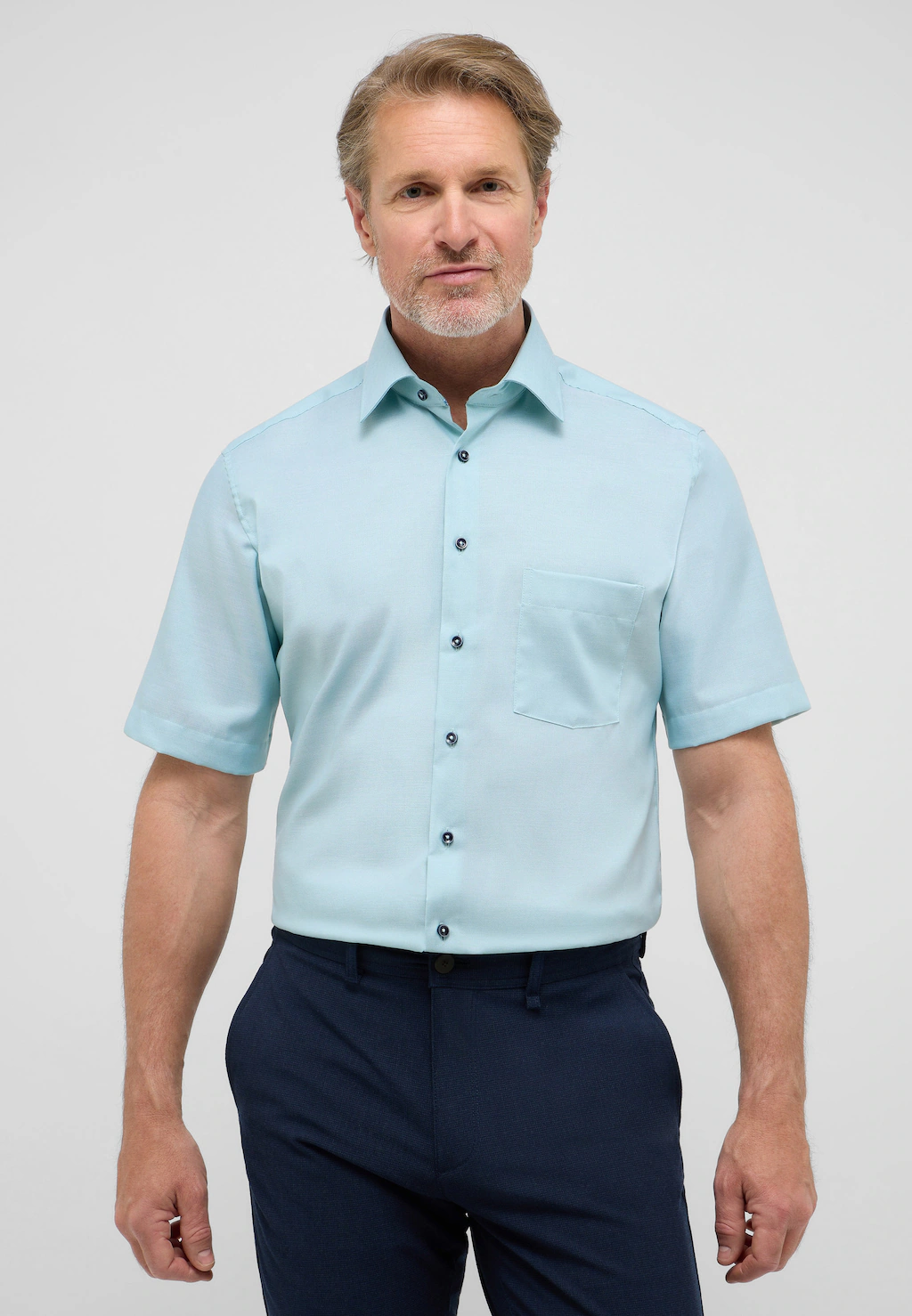 Eterna Kurzarmhemd "MODERN FIT", NON IRON (bügelfrei) günstig online kaufen