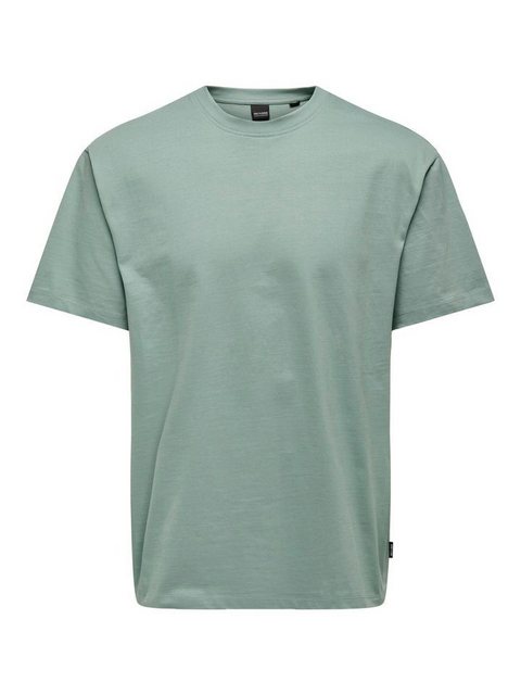 ONLY & SONS T-Shirt - oversize kurzarm Shirt - Basic T-Shirt einfarbig - un günstig online kaufen