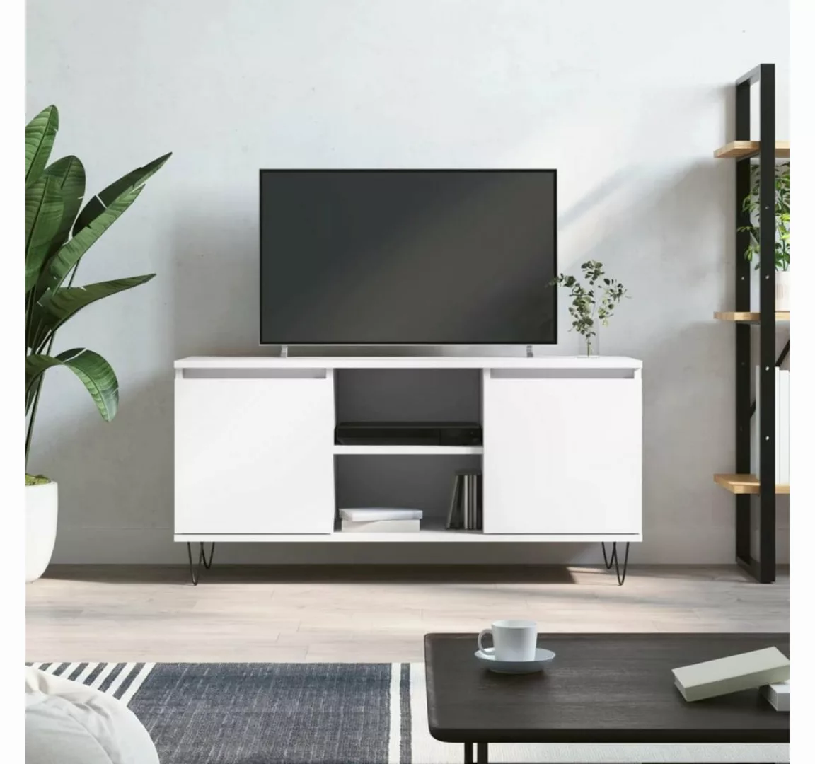 vidaXL TV-Schrank TV-Schrank Weiß 104x35x50 cm Holzwerkstoff günstig online kaufen
