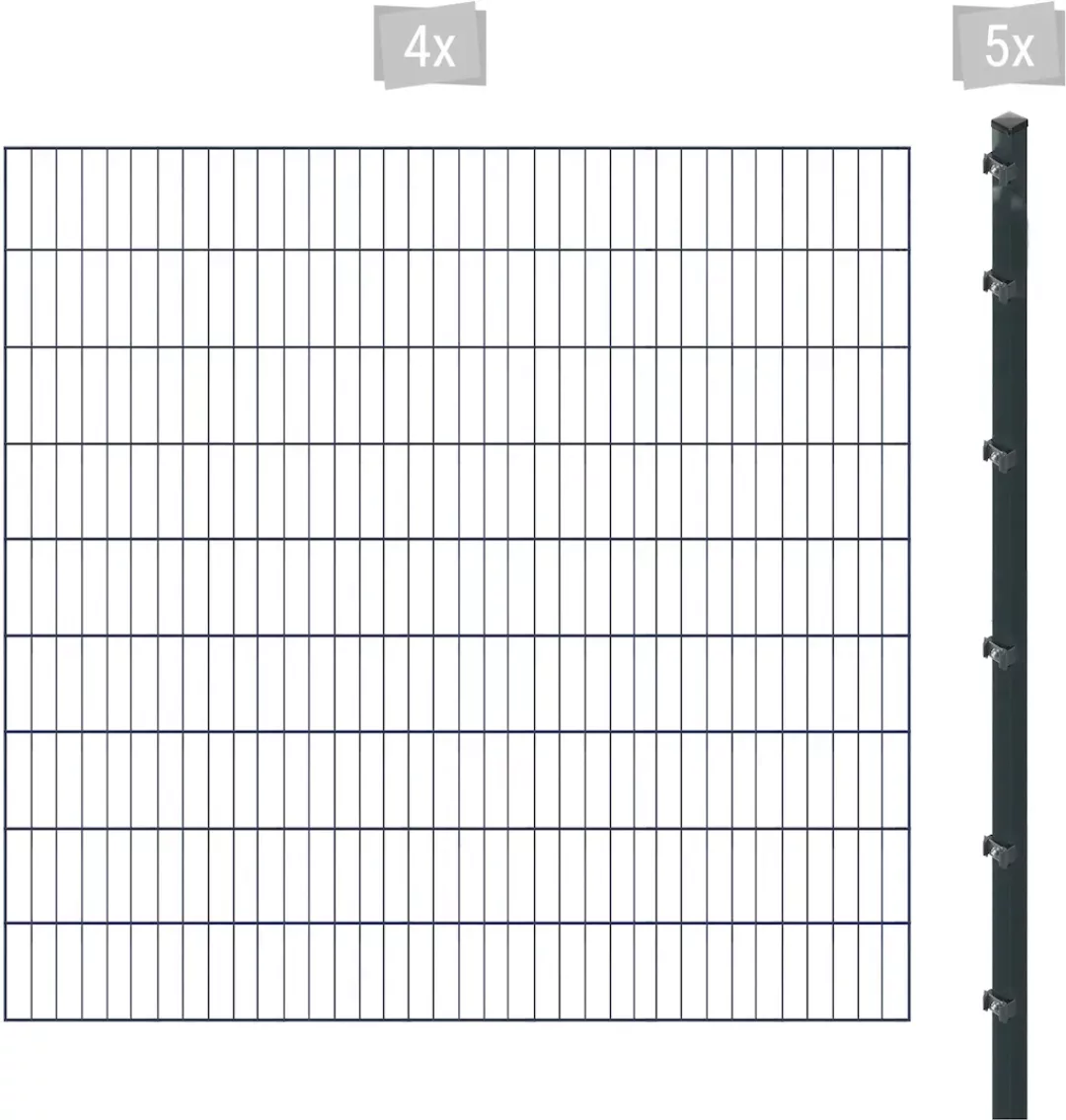 Arvotec Einstabmattenzaun "ESSENTIAL 180 zum Aufschrauben", Zaunhöhe 180 cm günstig online kaufen