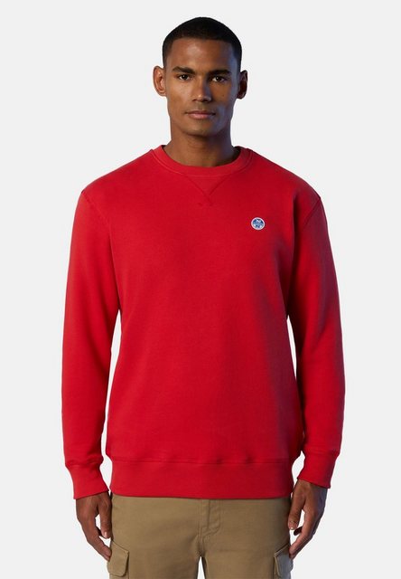 North Sails Fleecepullover Sweatshirt mit Logo-Aufnäher günstig online kaufen