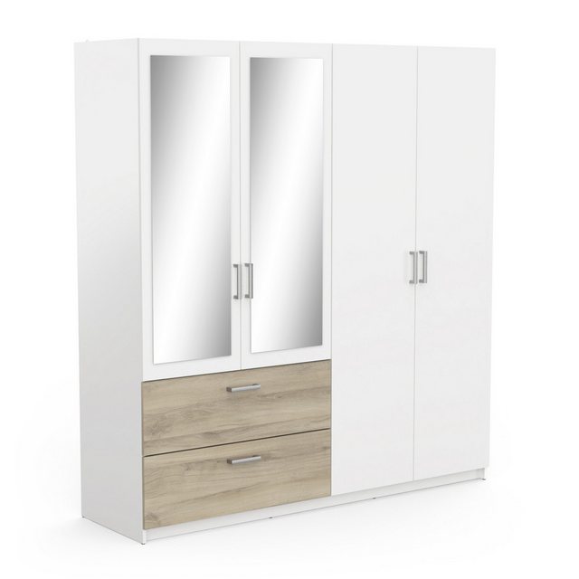 freiraum Kleiderschrank READY2 in Matt weiß - 178,1x191,5x51,4cm (BxHxT) günstig online kaufen