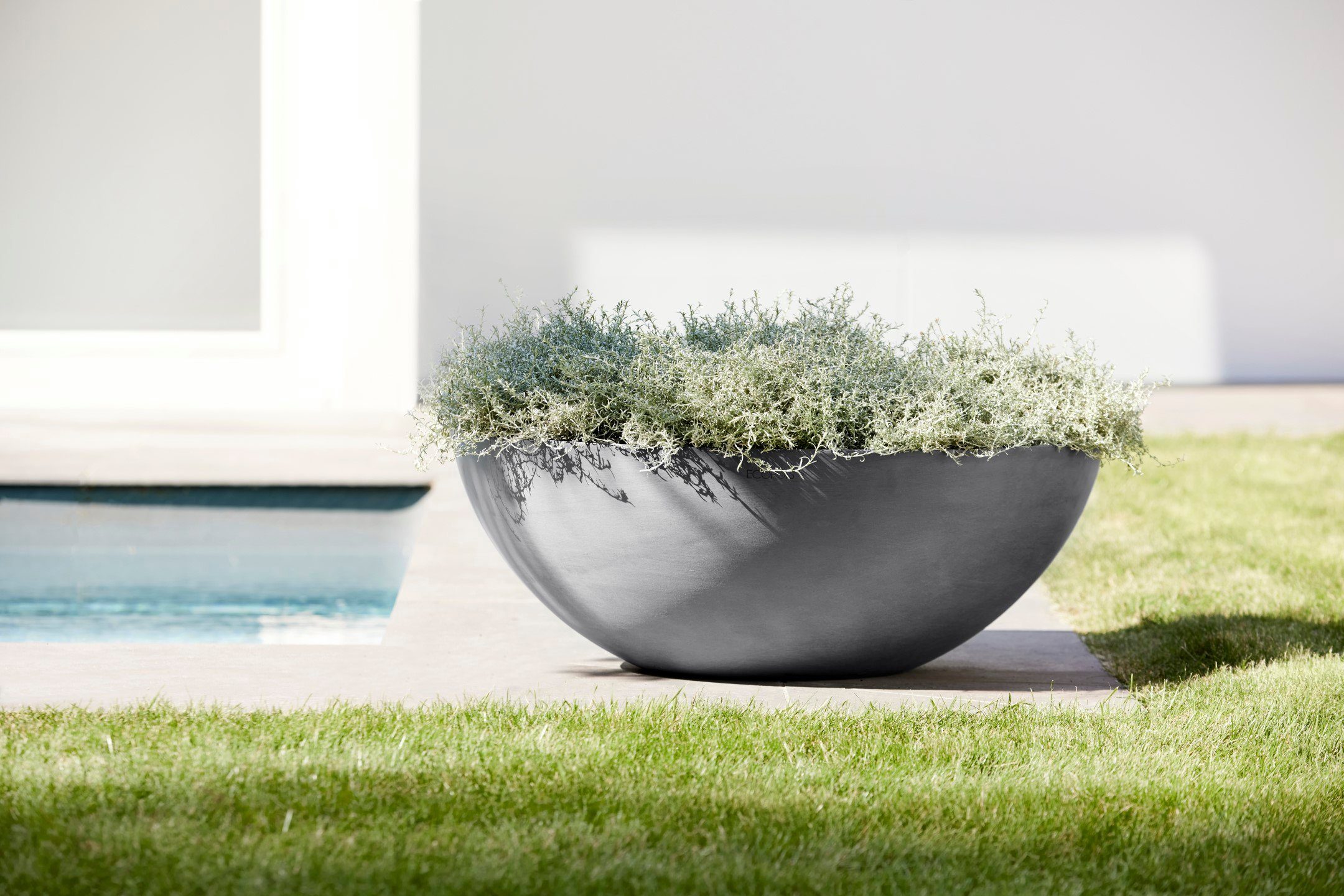 ECOPOTS Blumentopf VIENNA Grey, BxTxH: 70x70x25,5 günstig online kaufen