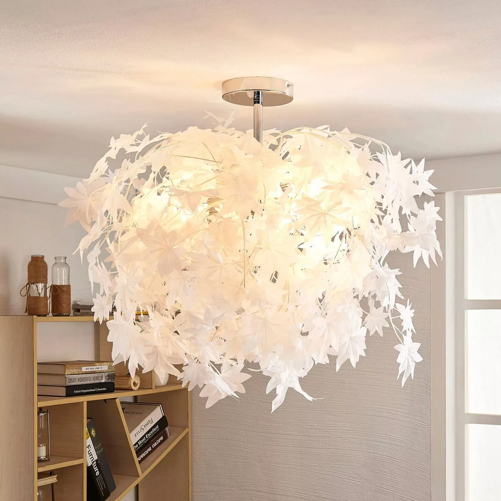 Deckenlampe Maple mit Blättern, 70 cm günstig online kaufen