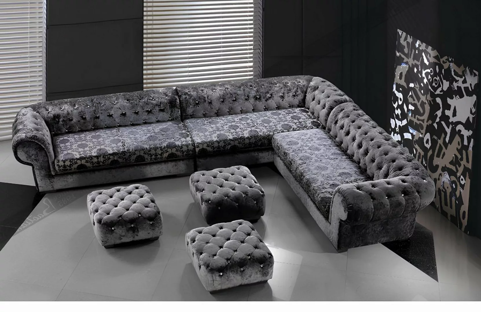 Xlmoebel Ecksofa Luxuriöses modernes Polstersofa Set mit drei Sitzplätzen i günstig online kaufen