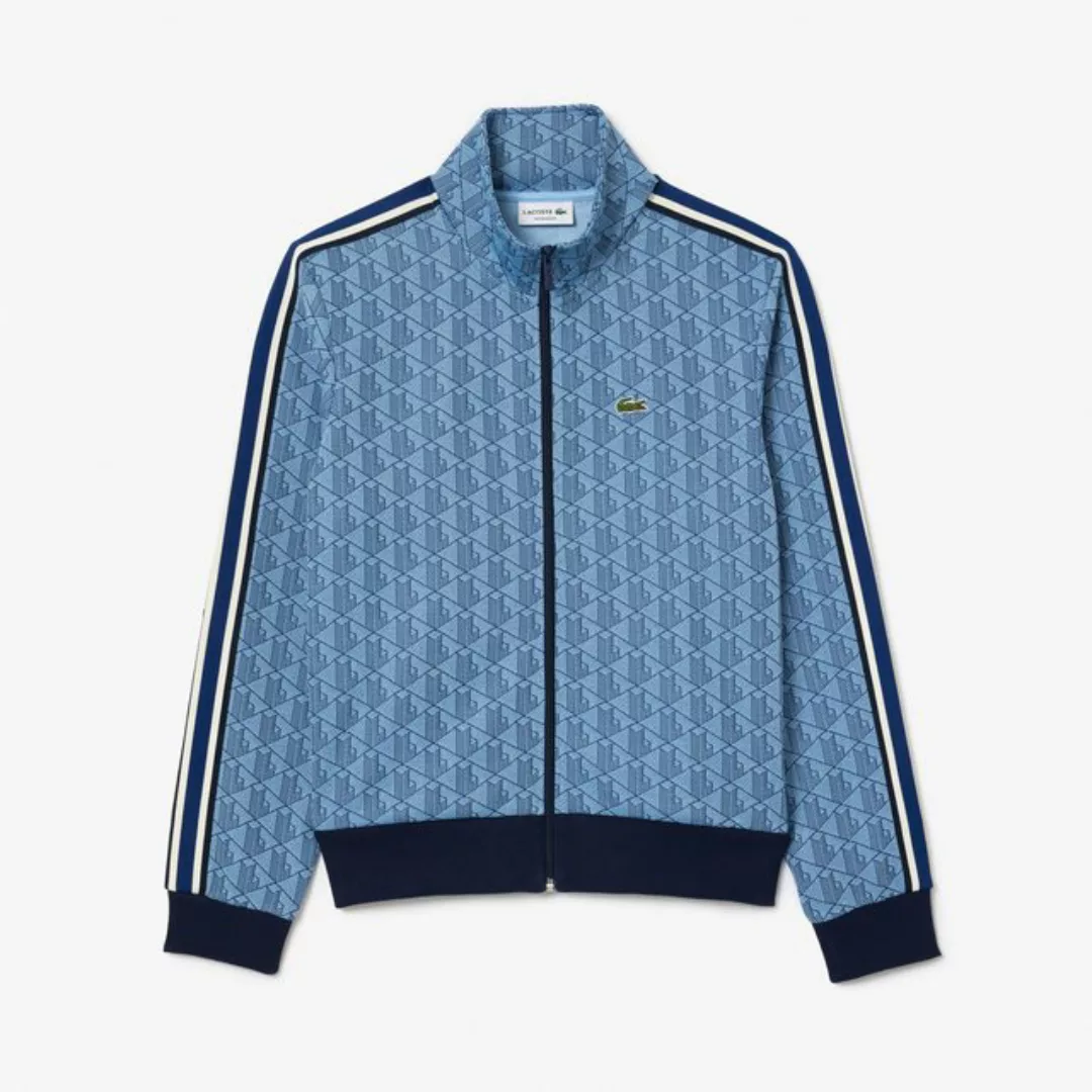 Lacoste Sweatjacke Sweatjacke mit Paris-Jacquard-Monogramm günstig online kaufen