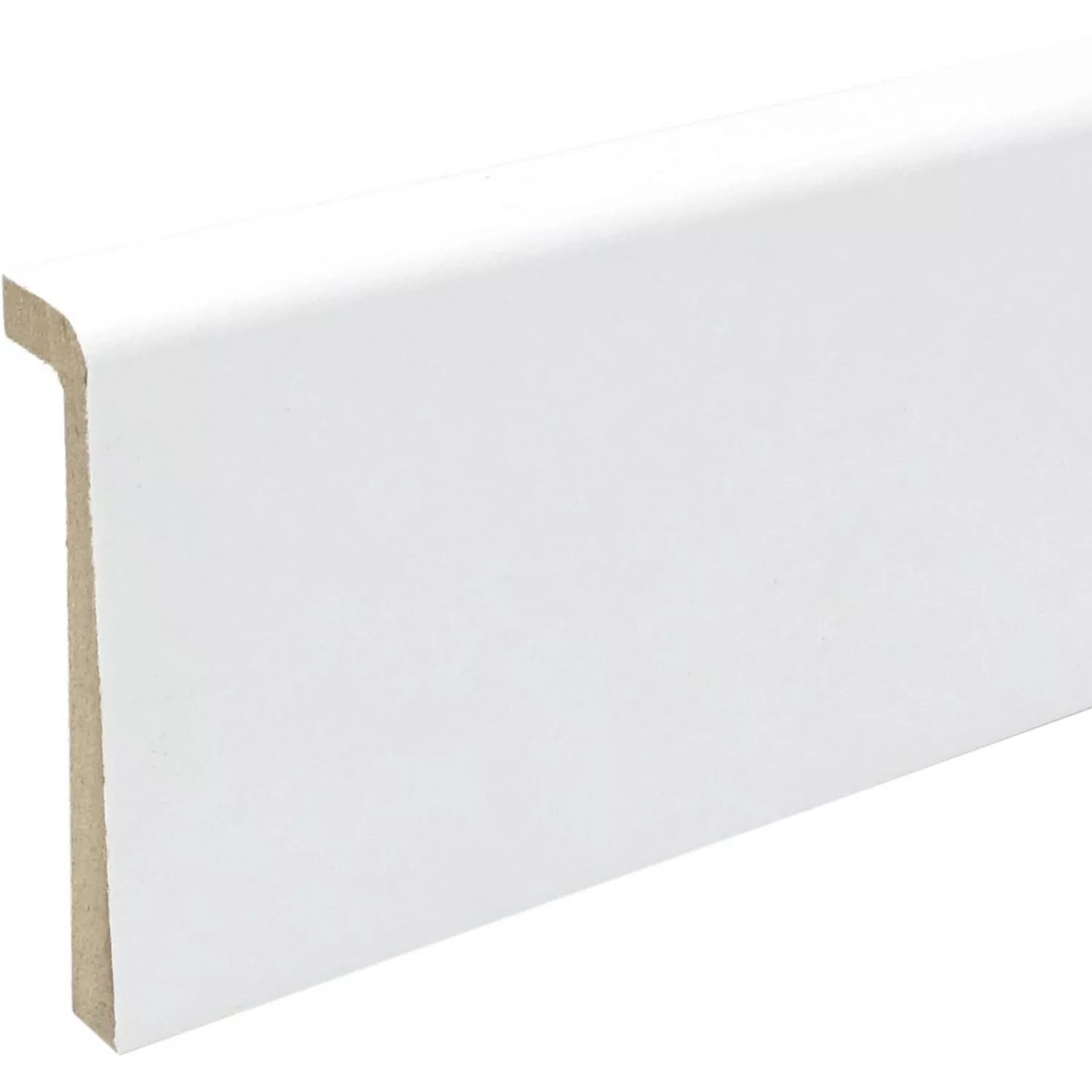 MDF Fliesenrenovierungsprofil Weiß 20 mm x 80 mm Länge 2500 mm günstig online kaufen