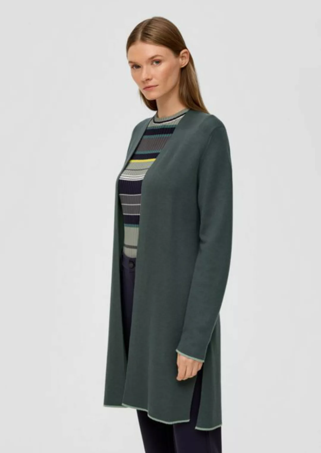 s.Oliver Strickjacke Long-Cardigan in Doubleface-Qualität günstig online kaufen