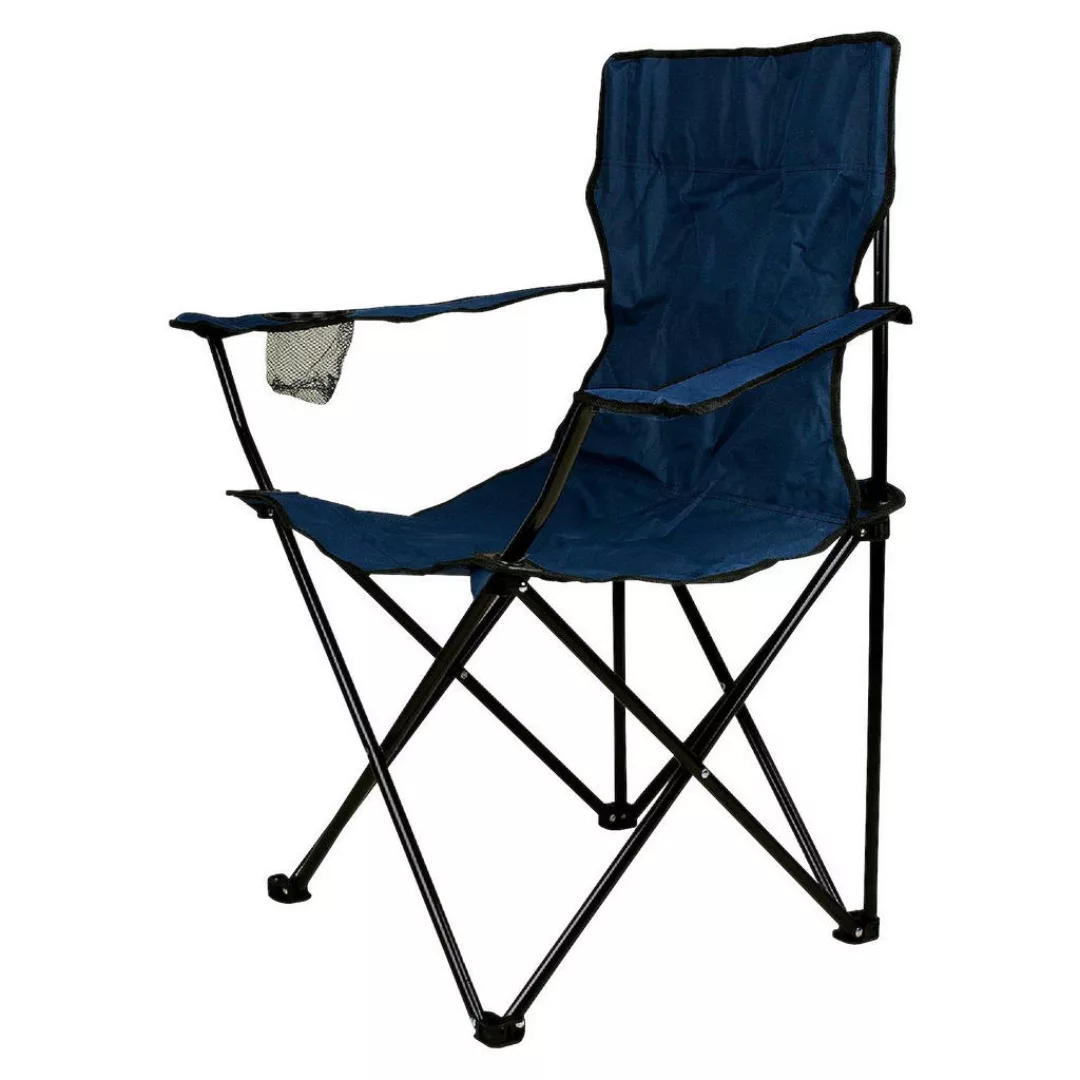 VCM Campingstuhl blau Polyester-Mischgewebe B/H/T: ca. 85x85x50 cm günstig online kaufen