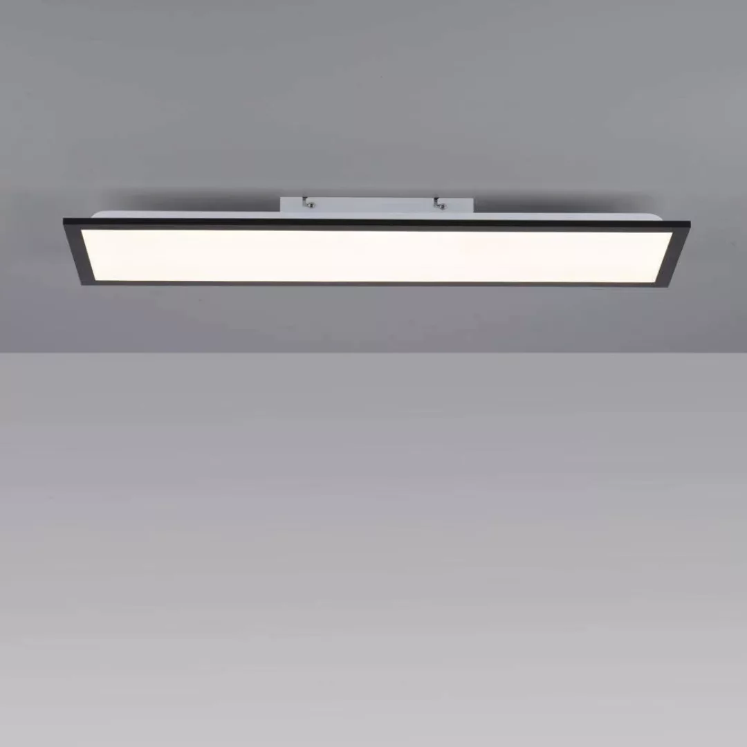 LED Deckenleuchte Flat in Schwarz 14W 1615lm günstig online kaufen