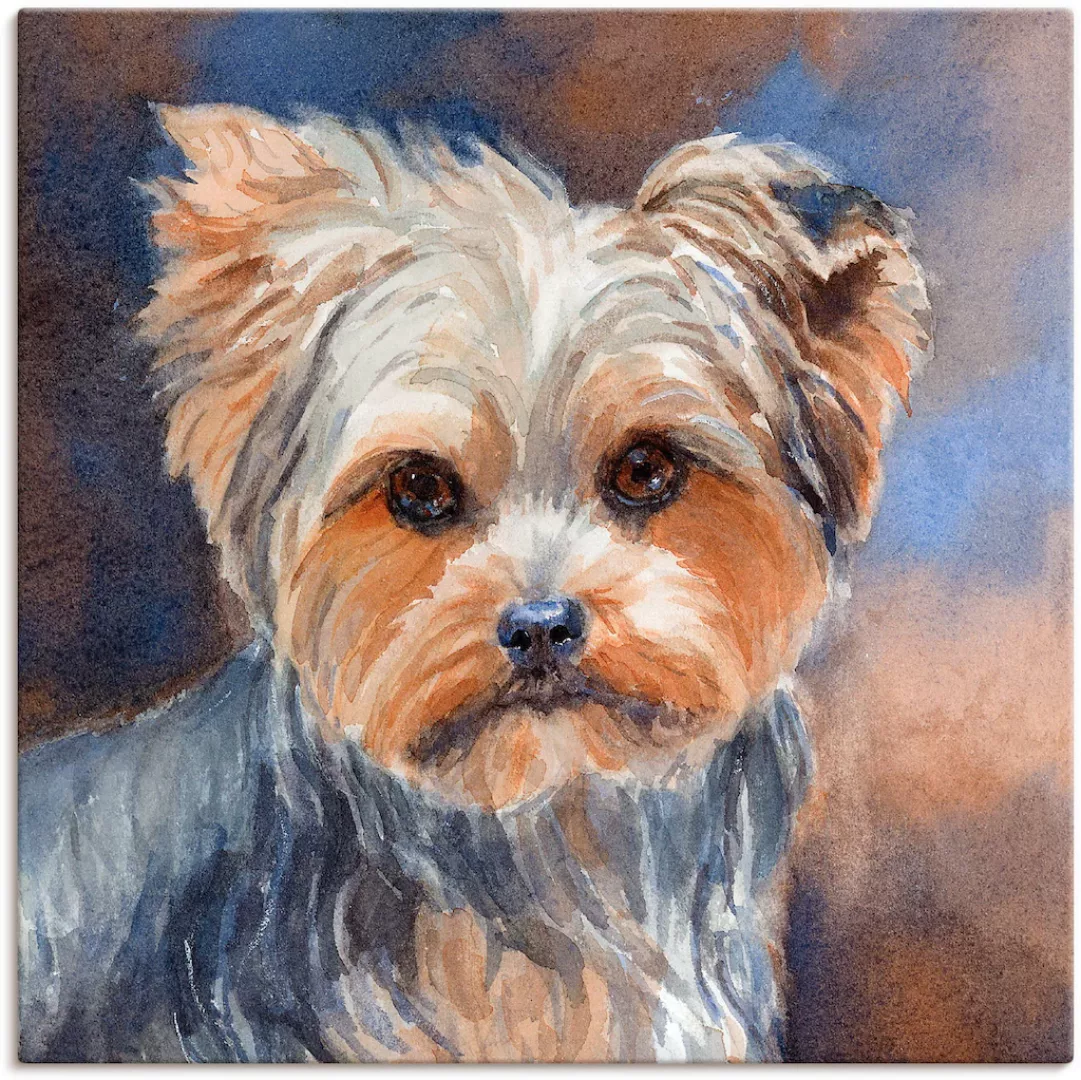 Artland Wandbild »Sadie Belle Yorkshire Terrier«, Haustiere, (1 St.) günstig online kaufen