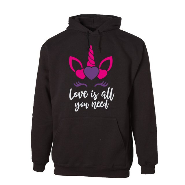 G-graphics Hoodie Love is all you need mit trendigem Frontprint mit Spruch günstig online kaufen