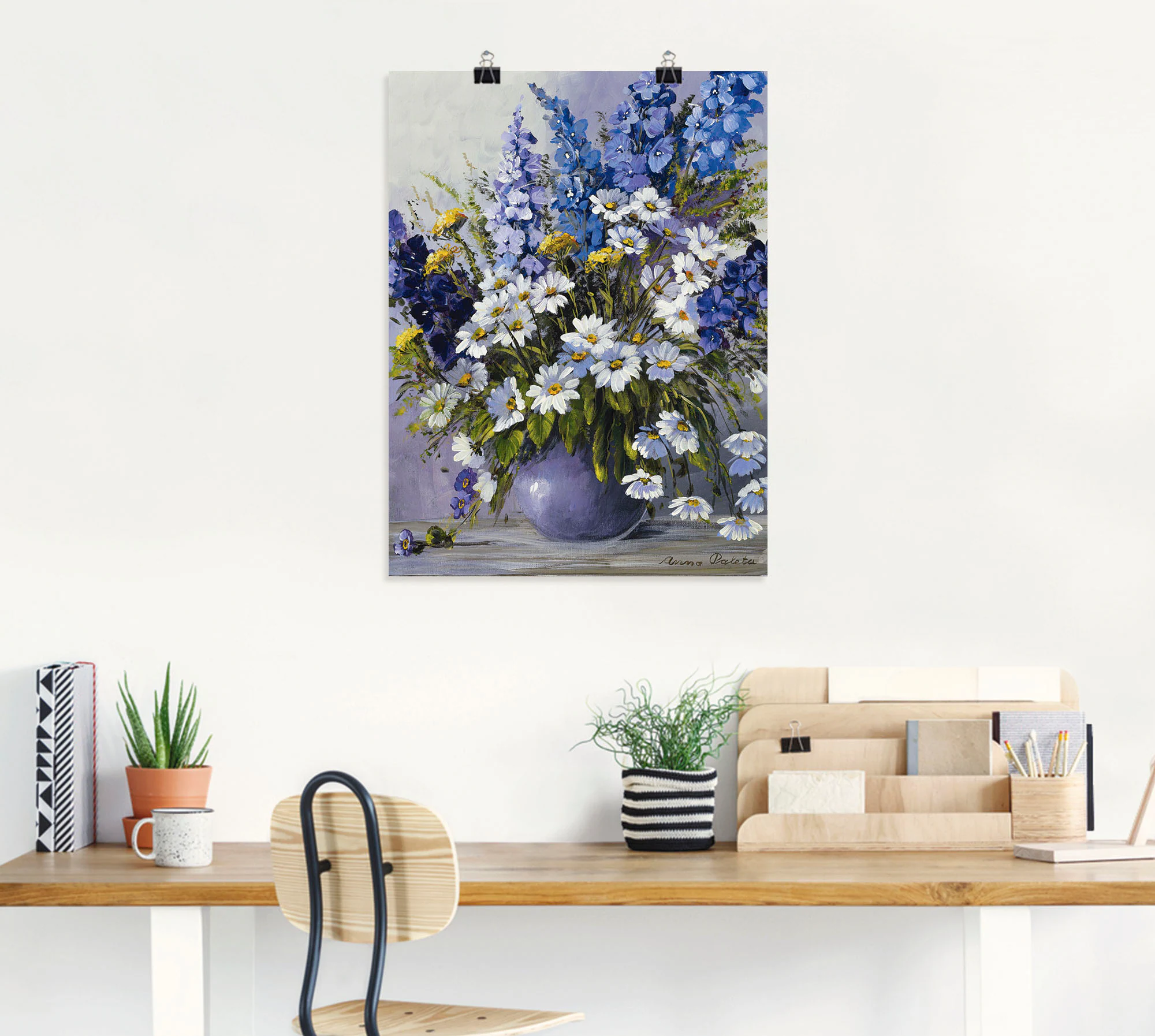 Artland Wandbild "Rittersporn", Blumen, (1 St.), als Leinwandbild, Poster i günstig online kaufen