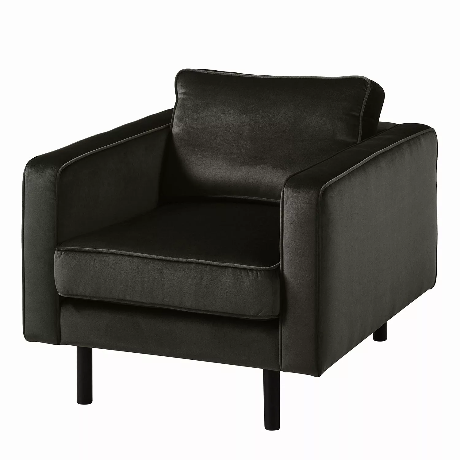 home24 Eva Padberg Collection Sessel Edina Bisonbraun Samt 87x81x96 cm (BxH günstig online kaufen
