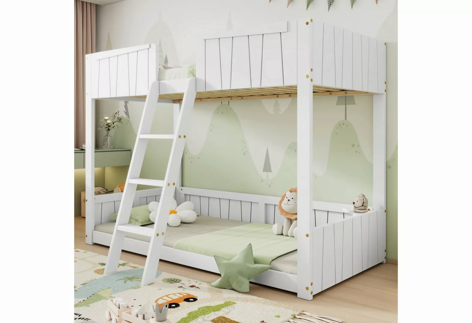 Rustrky Etagenbett Kinderbett Holzbett Funktionsbett Einzelbett Jugendbett günstig online kaufen