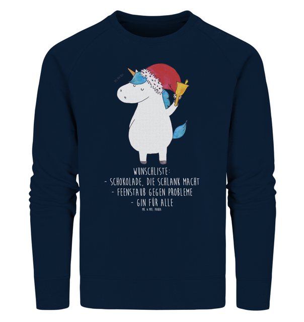 Mr. & Mrs. Panda Longpullover Größe S Einhorn Weihnachtsmann - French Navy günstig online kaufen