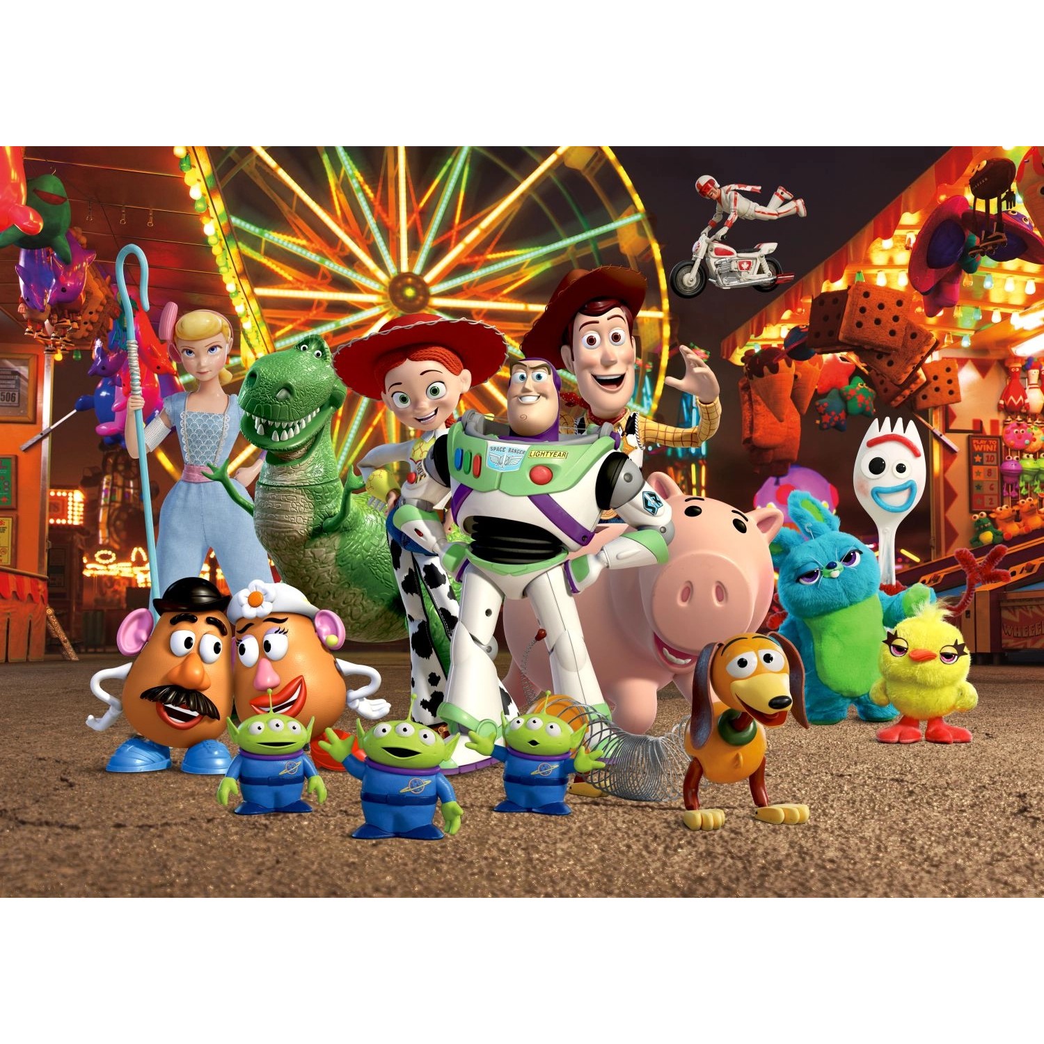 Disney Poster Toy Story Grün Blau und Orange 160 x 110 cm 600677 günstig online kaufen
