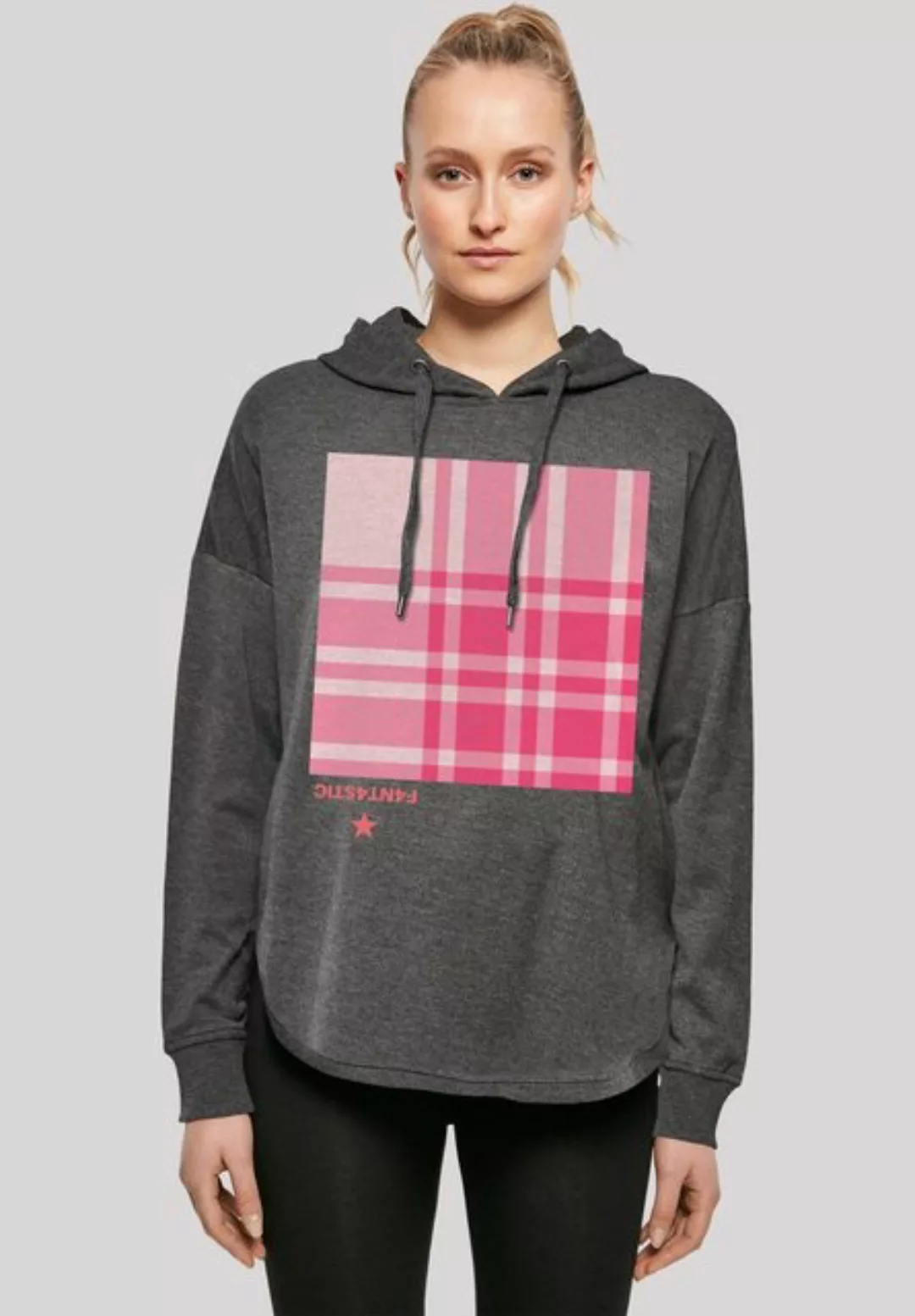 F4NT4STIC Kapuzenpullover "Karo Pink", Print günstig online kaufen