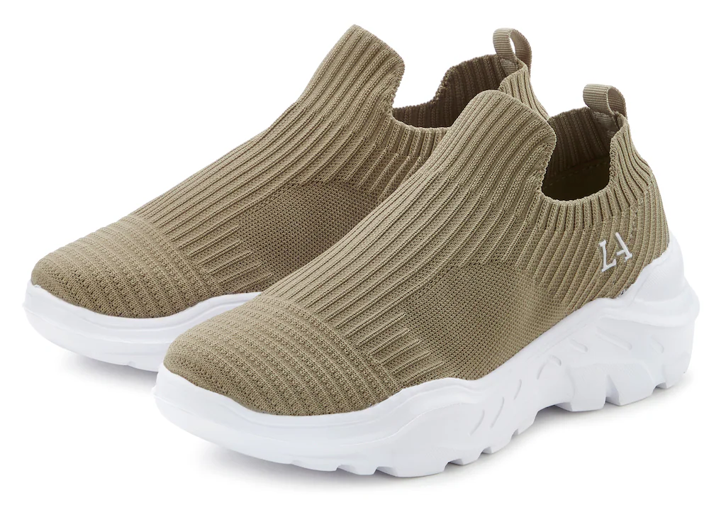 LASCANA Sneaker, Halbschuh, Slipper, Freizeitschuh zum Reinschlüpfen VEGAN günstig online kaufen