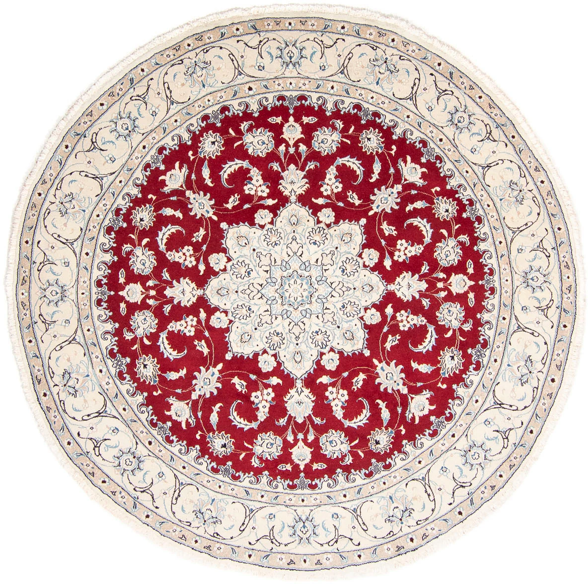 morgenland Orientteppich »Perser - Nain rund - 250 x 250 cm - rot«, rund, W günstig online kaufen