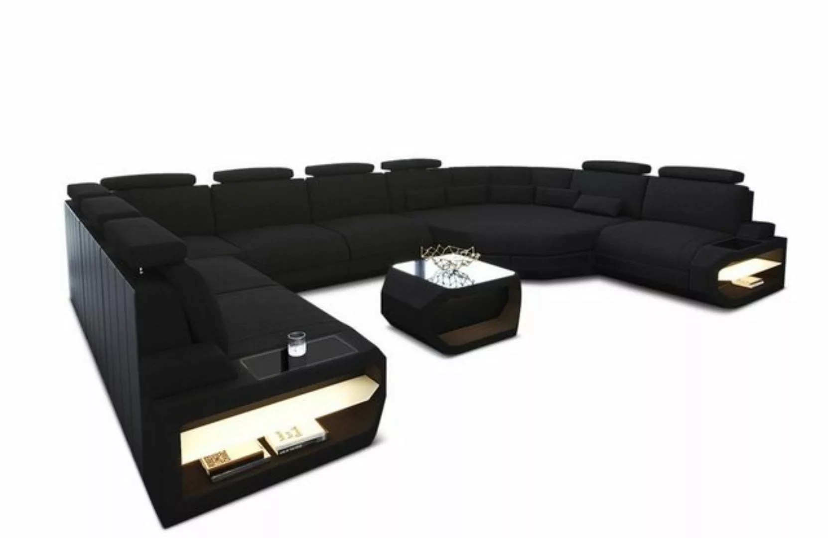 Sofa Dreams Wohnlandschaft Stoff Sofa Polster Couch Asti, Webstoff Struktur günstig online kaufen