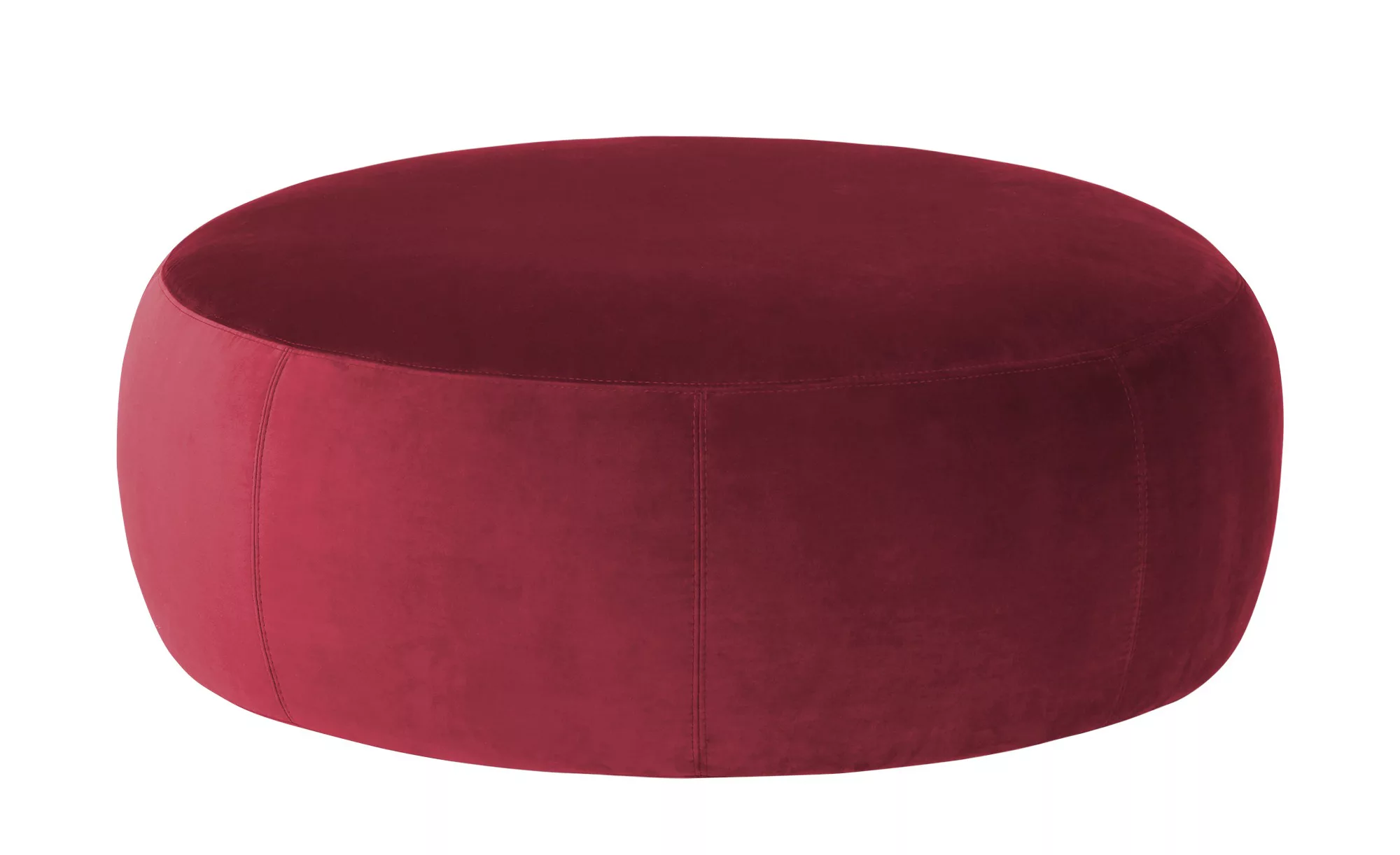 pop Samt Hocker  Amadi - rot - 40 cm - Polstermöbel > Hocker - Möbel Kraft günstig online kaufen