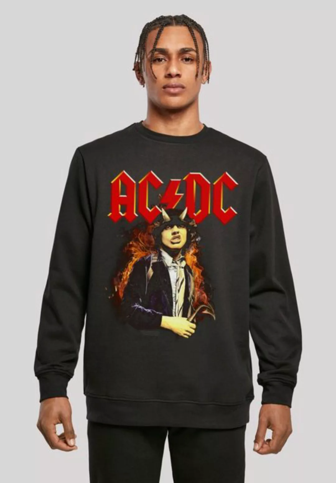 F4NT4STIC Sweatshirt ACDC Rock Musik Band Angus Highway To Hell Print günstig online kaufen