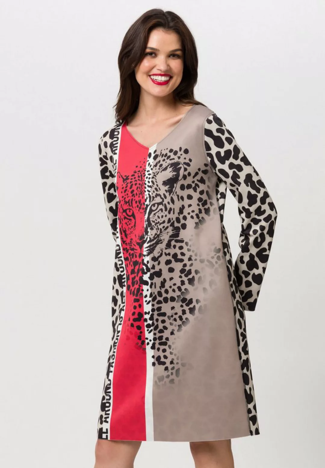 TUZZI Jerseykleid als Wendekleid mit Leopardenmuster günstig online kaufen