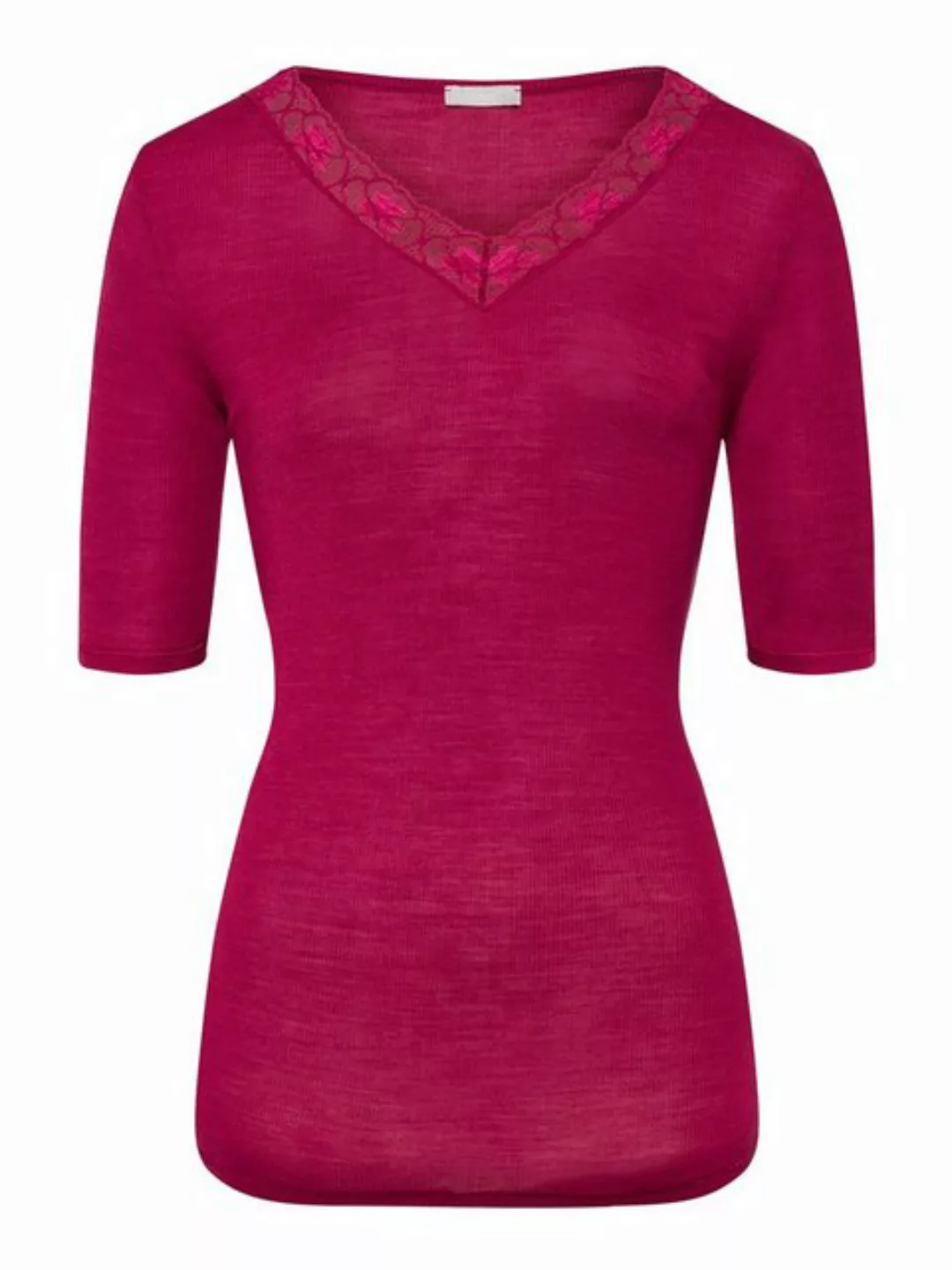 Hanro V-Shirt Woolen Lace günstig online kaufen