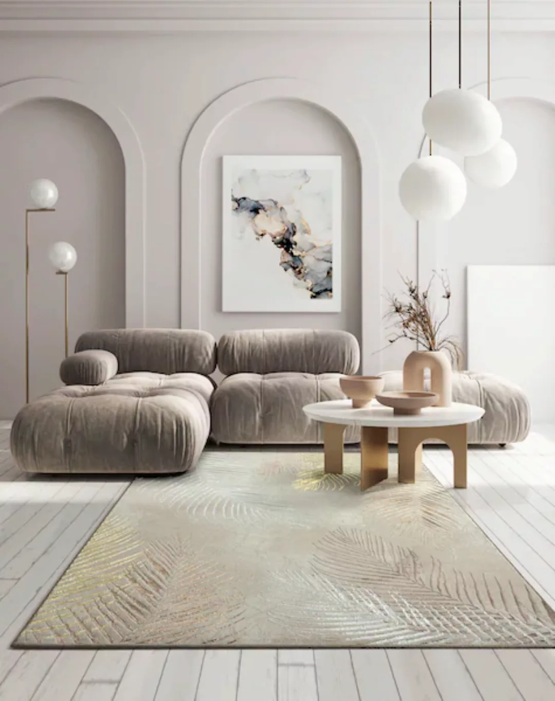 merinos Teppich »Creation 50051«, rechteckig, elegant, glänzend, Kurzflor, günstig online kaufen