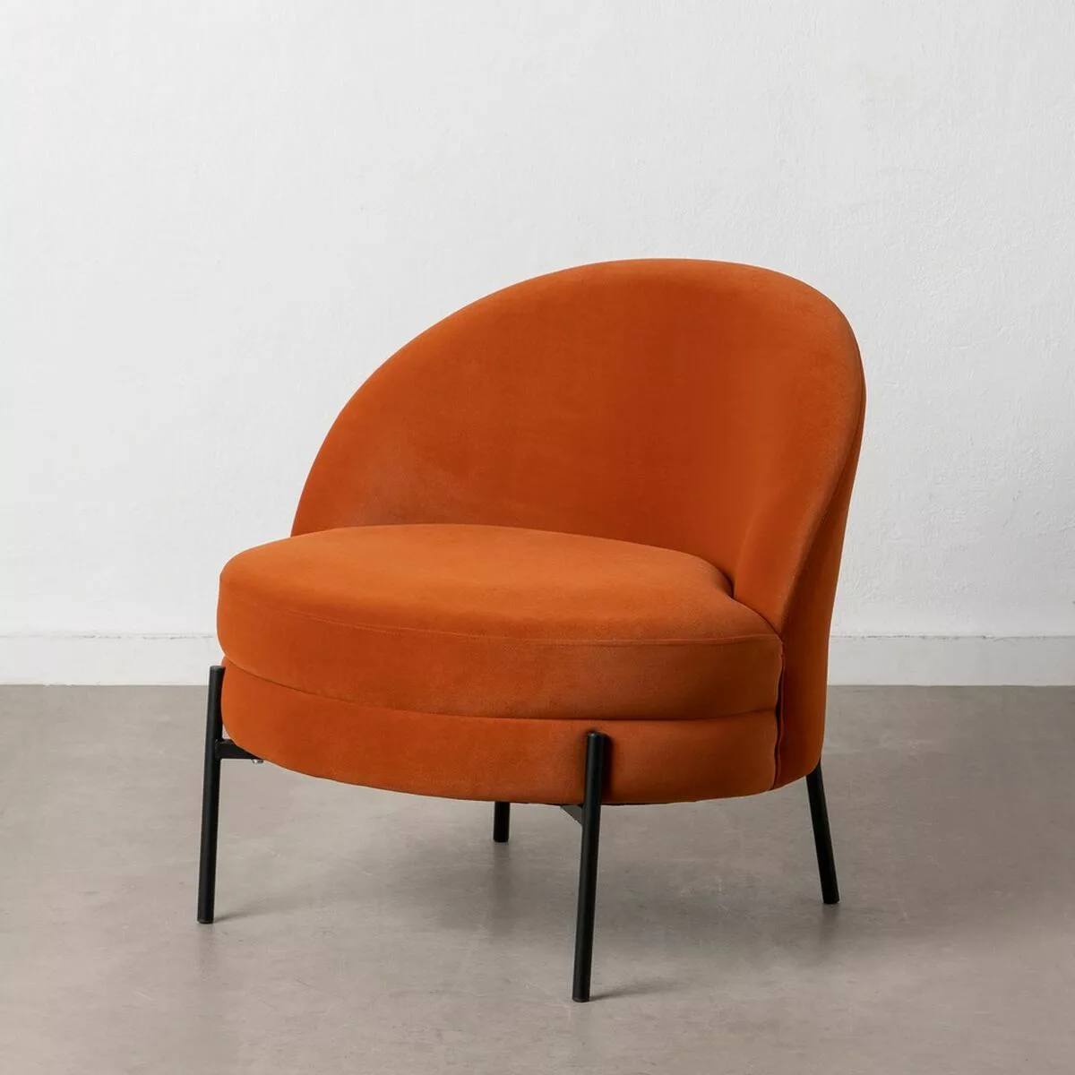 Sessel 71 X 73 X 72 Cm Synthetische Stoffe Holz Orange günstig online kaufen