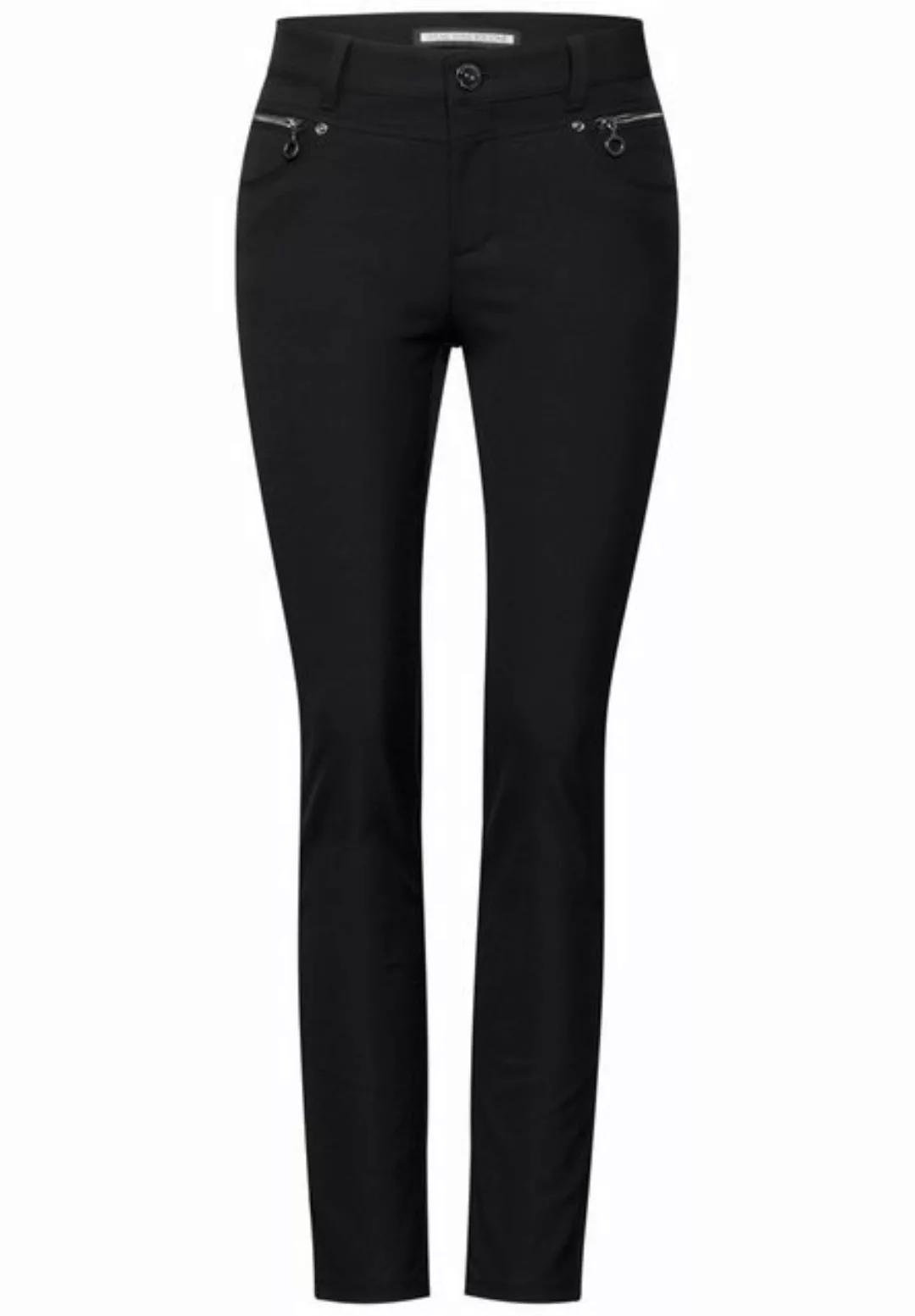 STREET ONE 5-Pocket-Jeans Hose mit Zipper Details günstig online kaufen