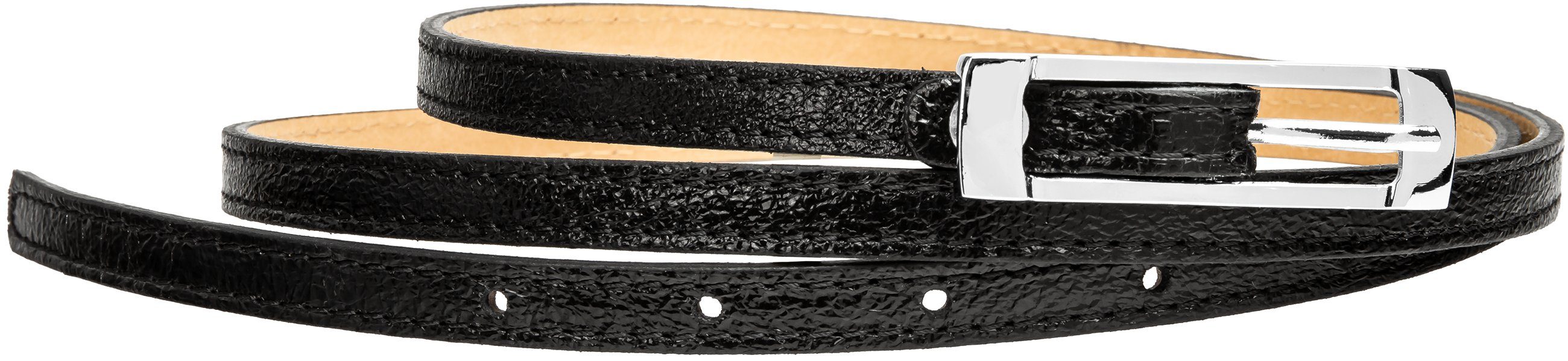 Caspar Taillengürtel GU296 schmaler Damen Ledergürtel günstig online kaufen