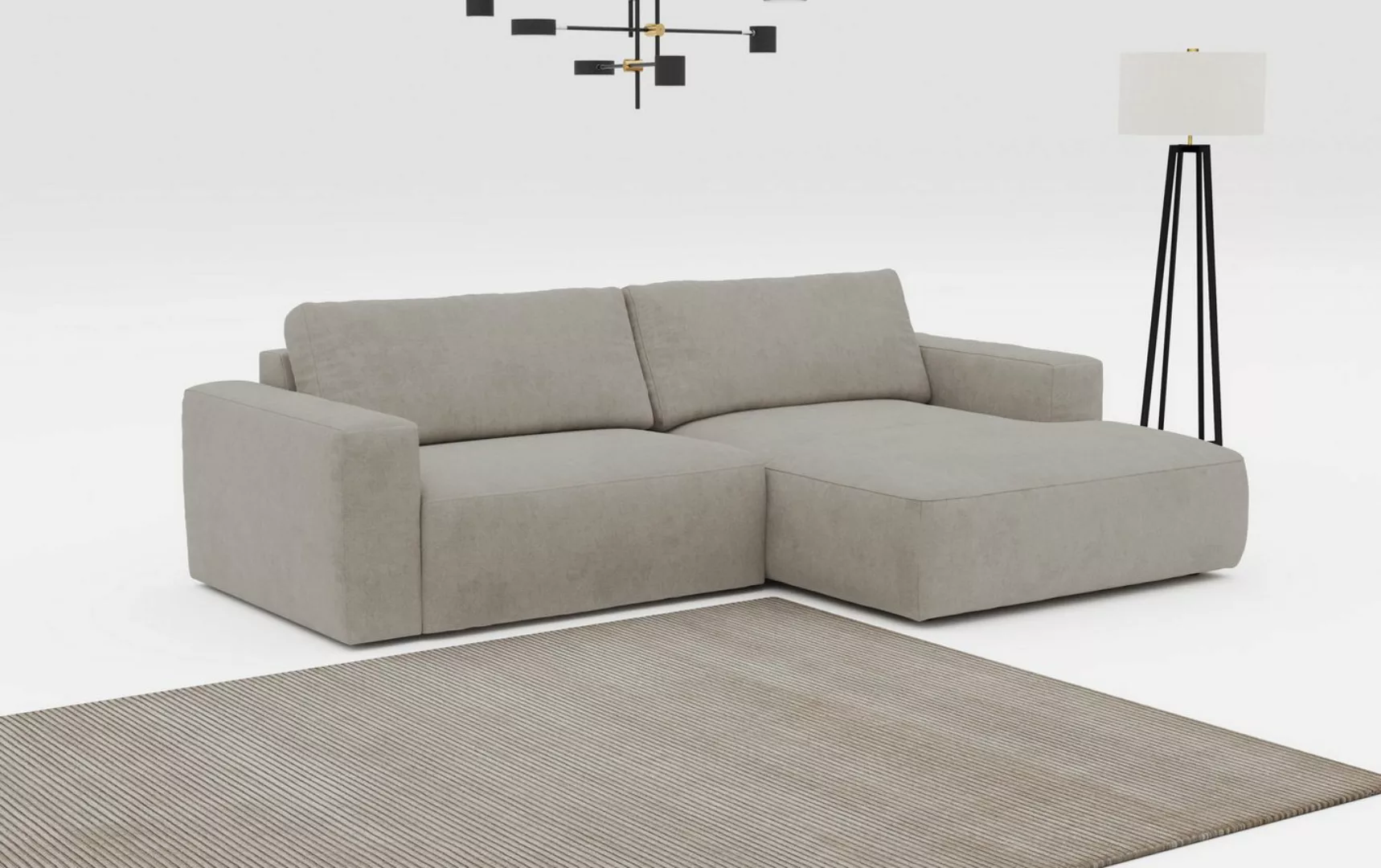 COTTA Ecksofa Lasso L-Form, mit breiter Recamiere im trendigen Cord oder an günstig online kaufen