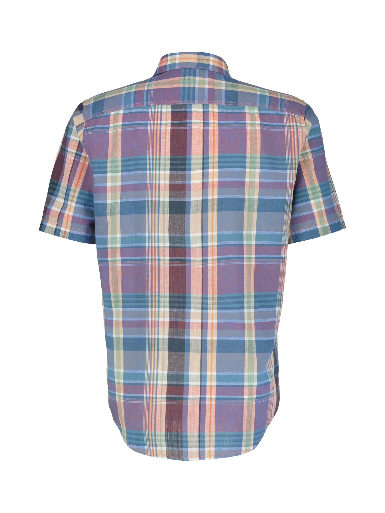 LERROS Kurzarmhemd "LERROS Kariertes Baumwoll-Leinenhemd für Herren" günstig online kaufen